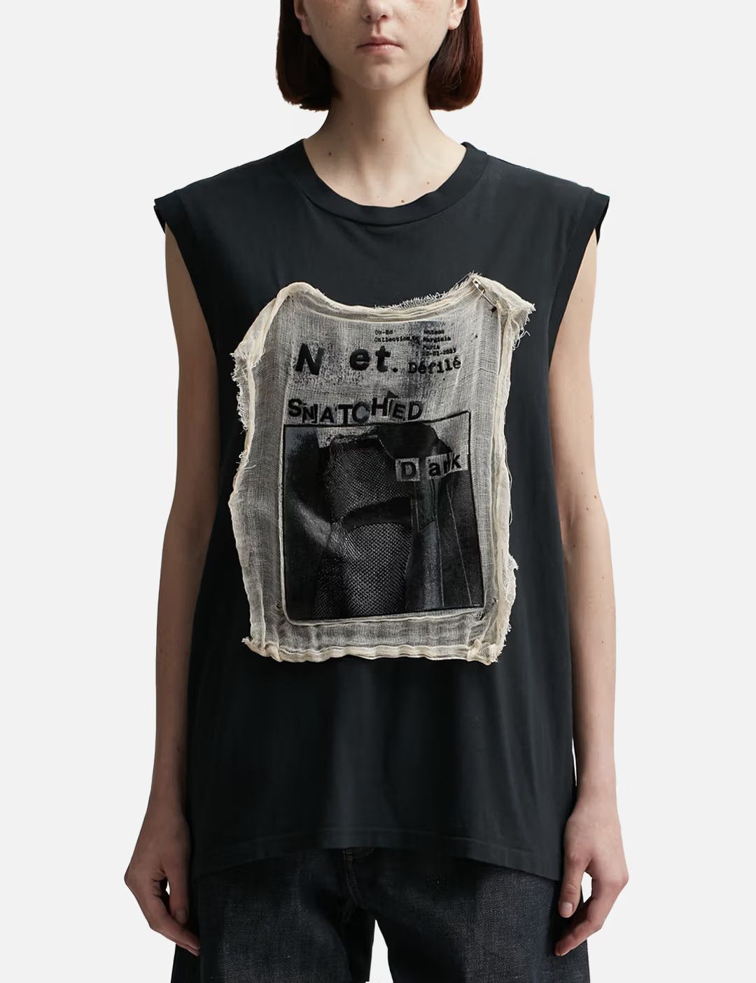Maison Margiela o1loc1c1125 Invitation T-Shirt in Black Size M / US 6-8 / IT 42-44 - 1 Thumbnail