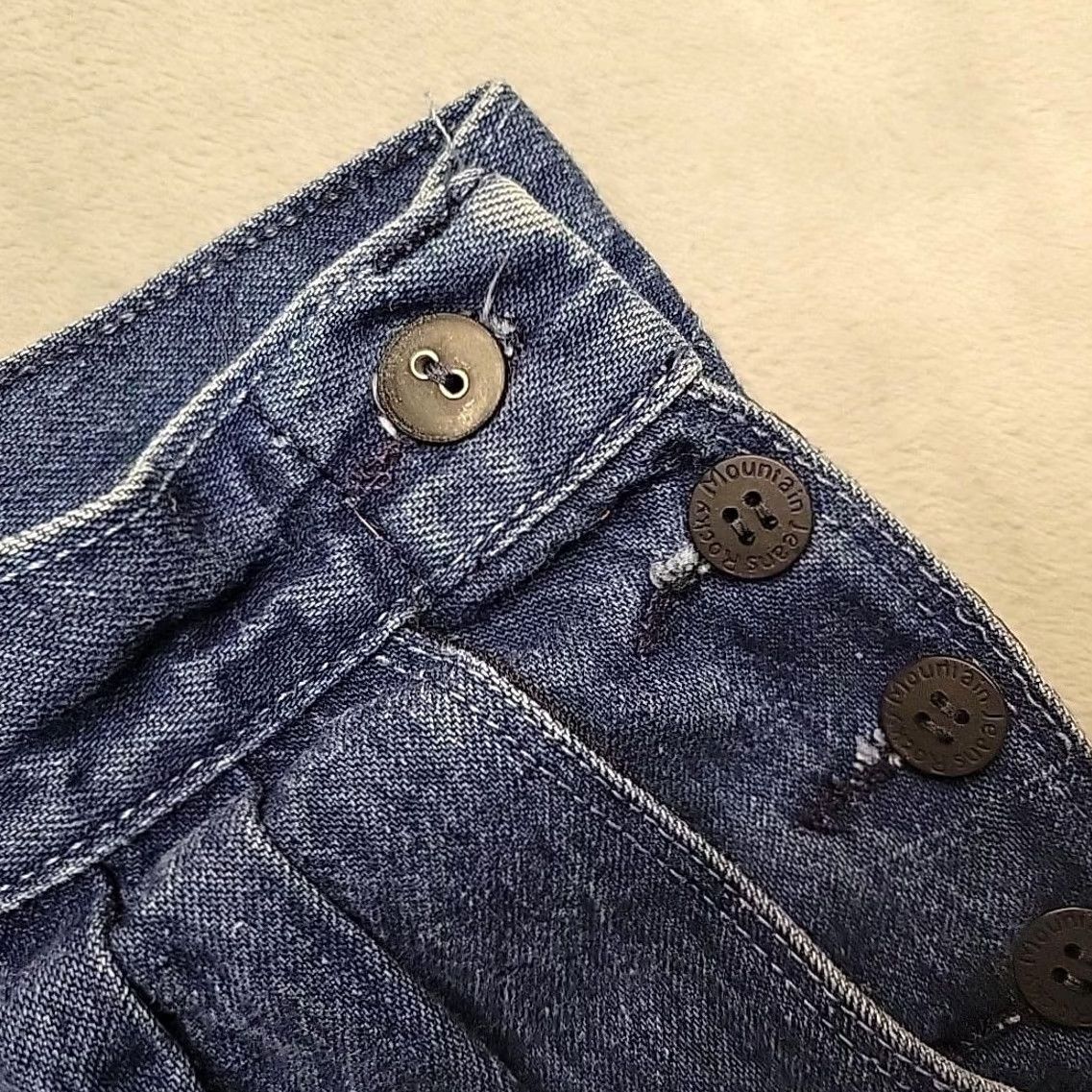 Vintage VINTAGE Rockies Jeans Womens 27x34 Blue Denim Button Relaxed Fit Tapered Cowboys & Western Boys? Size 27" / US 4 / IT 40 - 4 Thumbnail