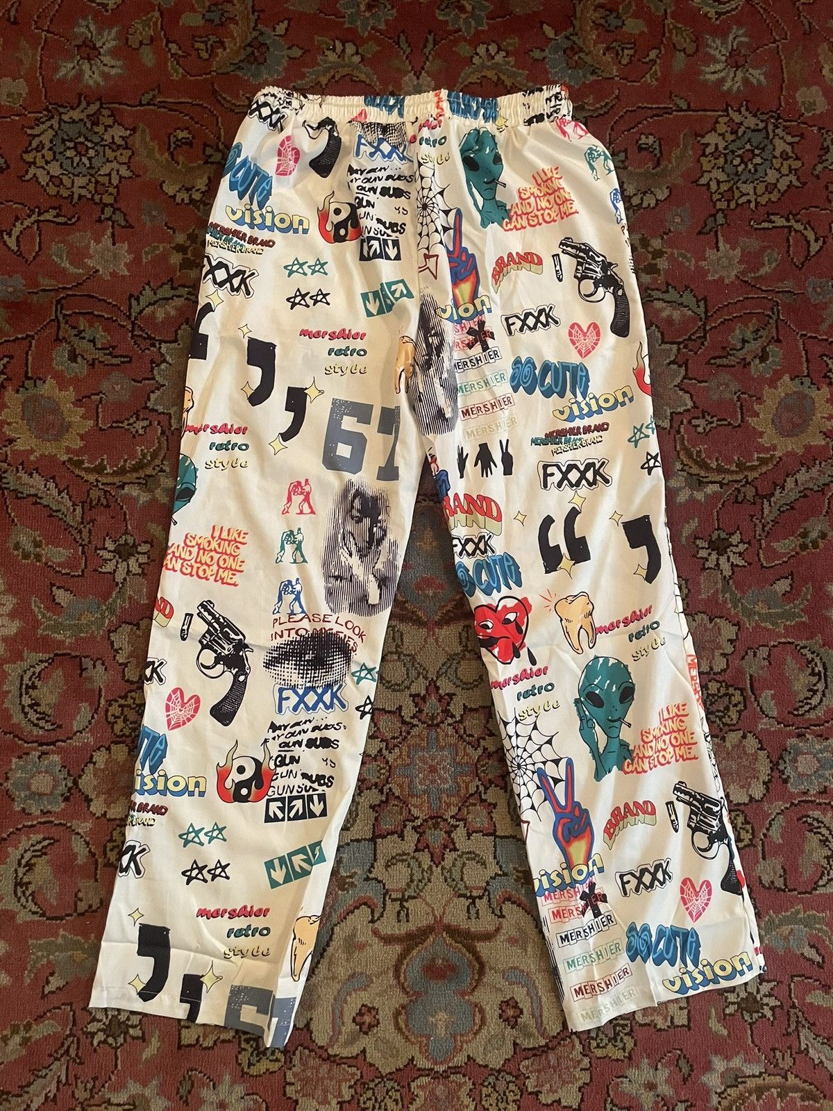 Vintage Vintage Graffiti Print Pants Size US 40 / EU 56 - 4 Thumbnail