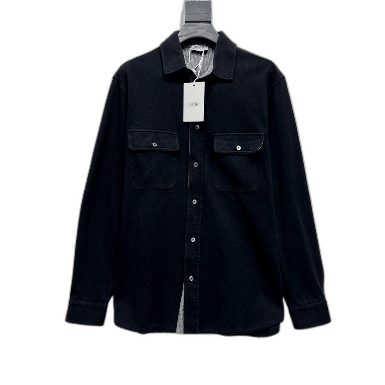 Dior Dior Cotton Long Sleeve Pocket Shirt Size US S / EU 44-46 / 1 - 1 Thumbnail