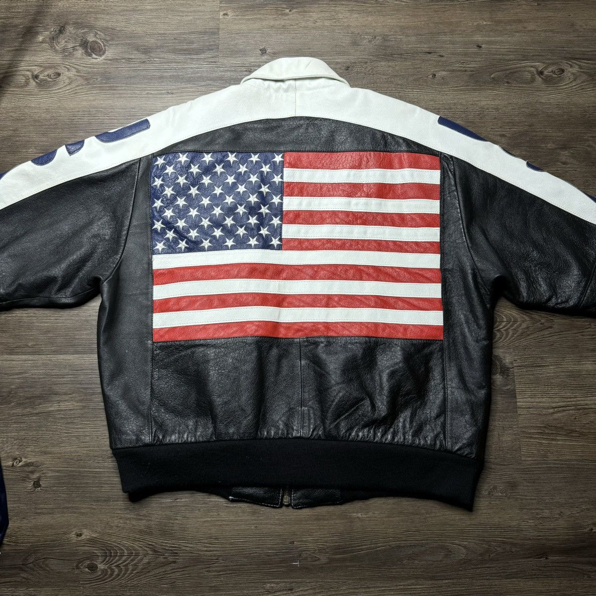 Vintage VINTAGE 90’s USA LEATHER JACKET PHASE 2 Size US XL / EU 56 / 4 - 4 Thumbnail