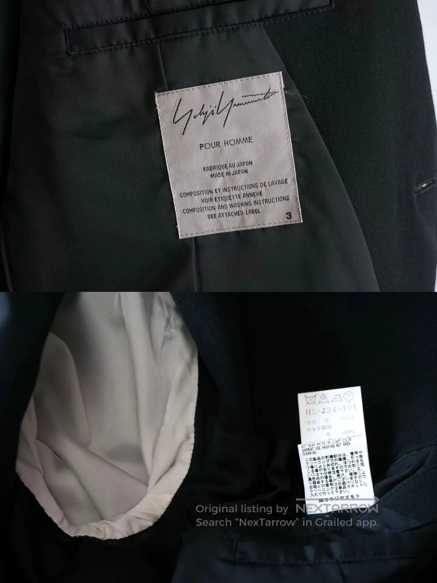 Yohji Yamamoto Yohji Yamamoto 07AW Embroidered Knit Coat. Size US L / EU 52-54 / 3 - 7 Thumbnail