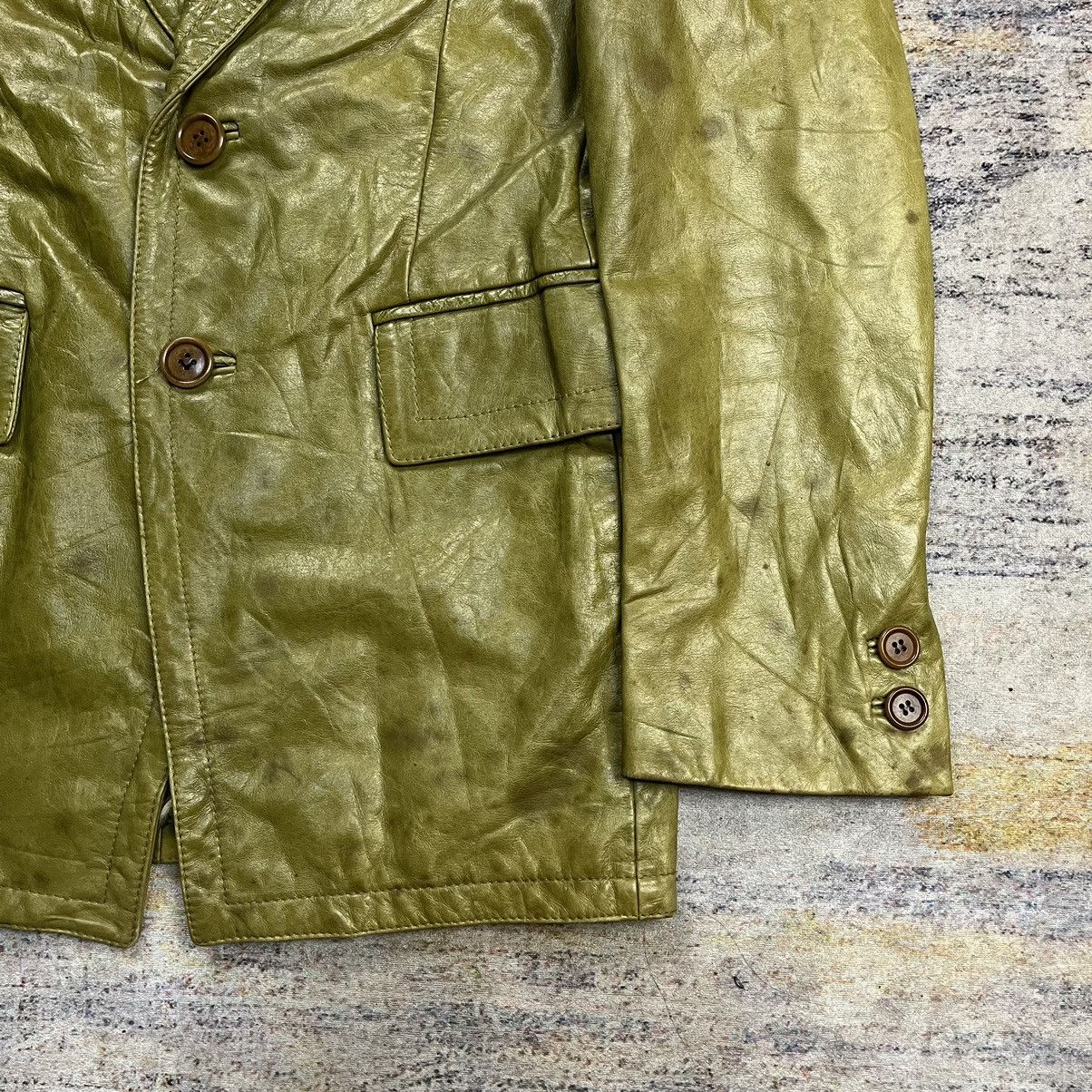 Dirk Bikkembergs × Vintage Vintage Dirk Bikkembergs Blazer leather Size US M / EU 48-50 / 2 - 10 Thumbnail