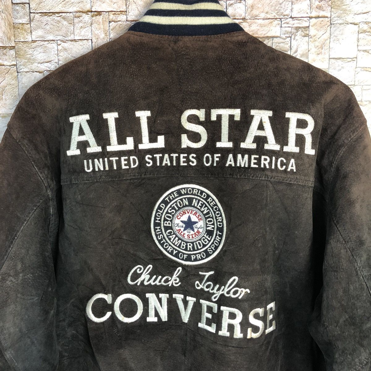 Converse DL Converse Boston Mass U.S.A Bombers varsity Jacket #A280 Size US M / EU 48-50 / 2 - 15 Thumbnail