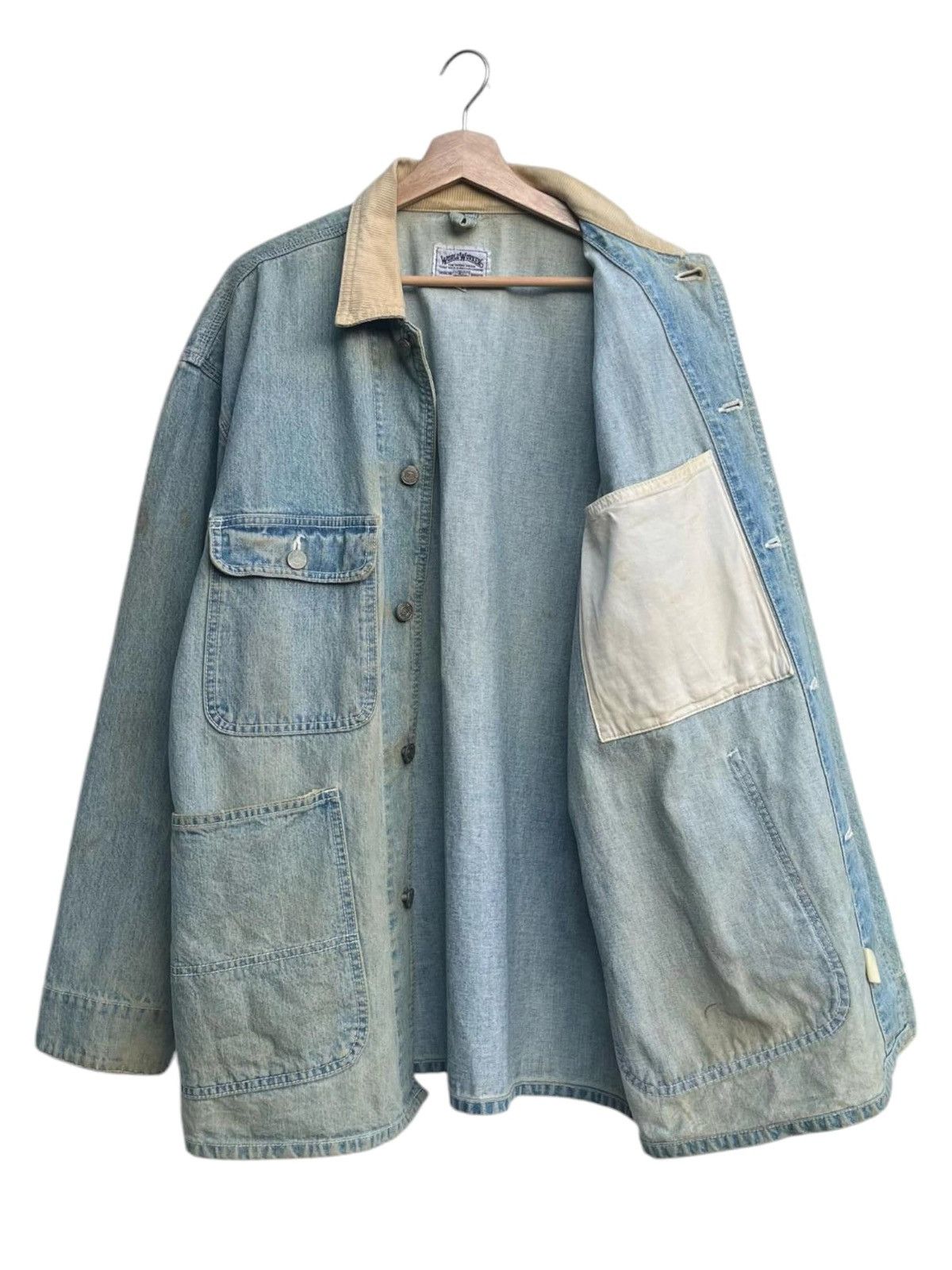 Big John × Universal Works Vintage 70’s Big John World Workers Denim Chore Jacket Size US L / EU 52-54 / 3 - 4 Thumbnail