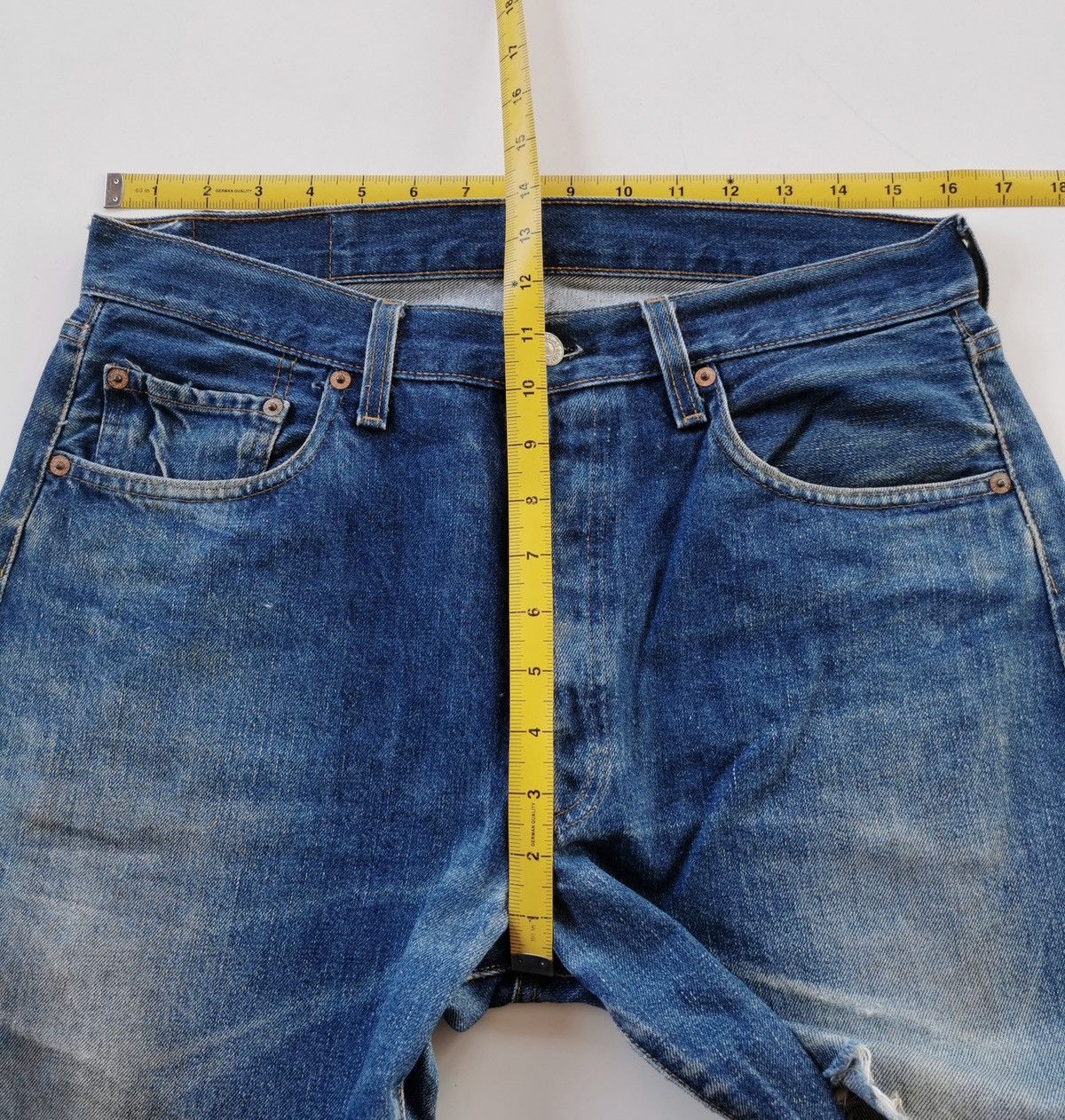 Jean × Levi's × Vintage Levis 501 vintage 90s selvedge jeans Size US 32 / EU 48 - 15 Thumbnail