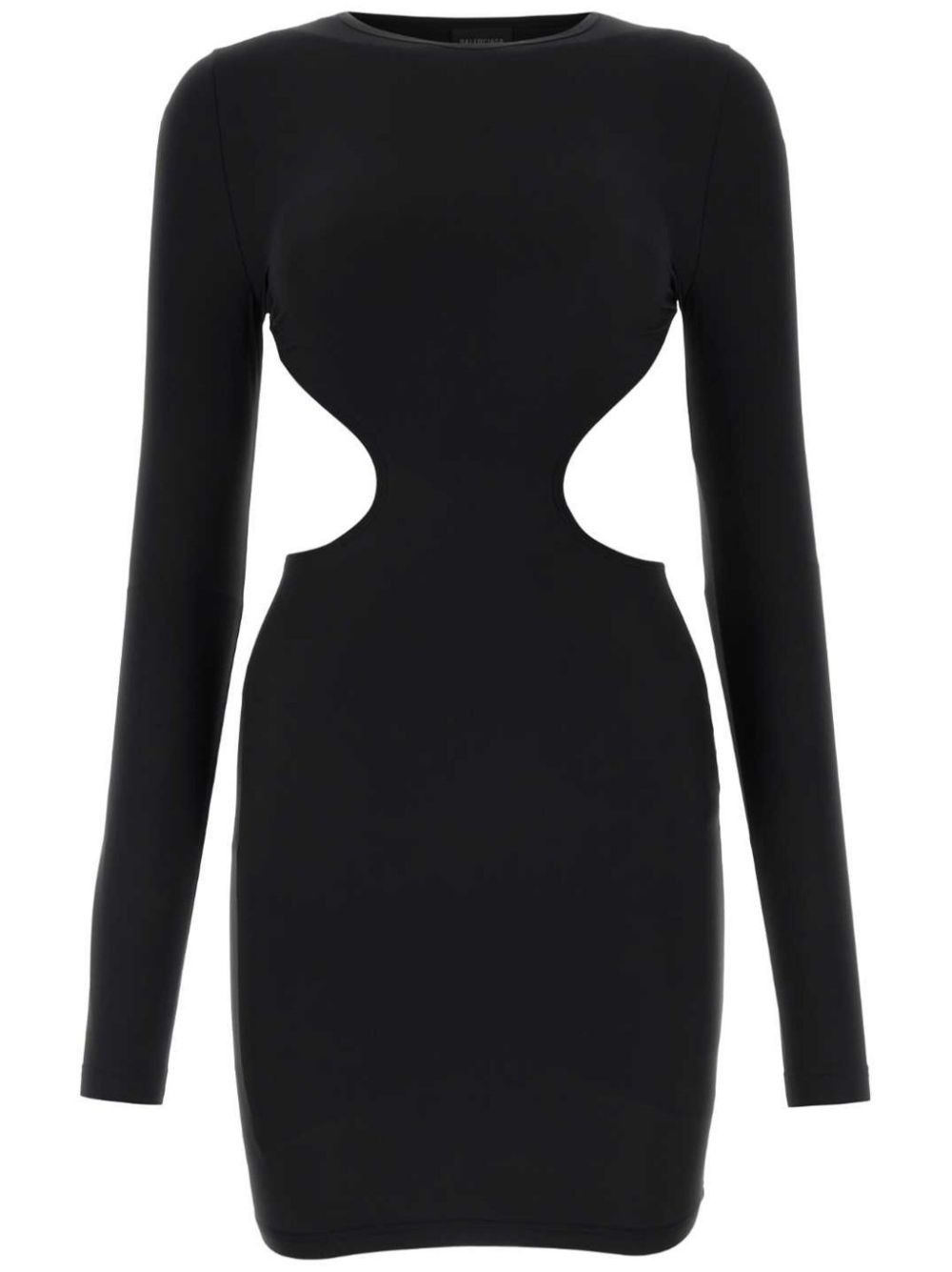 Balenciaga o1s1rm0825 Cut-Out Mini Dress in Black Size L / US 10 / IT 46 - 1 Thumbnail