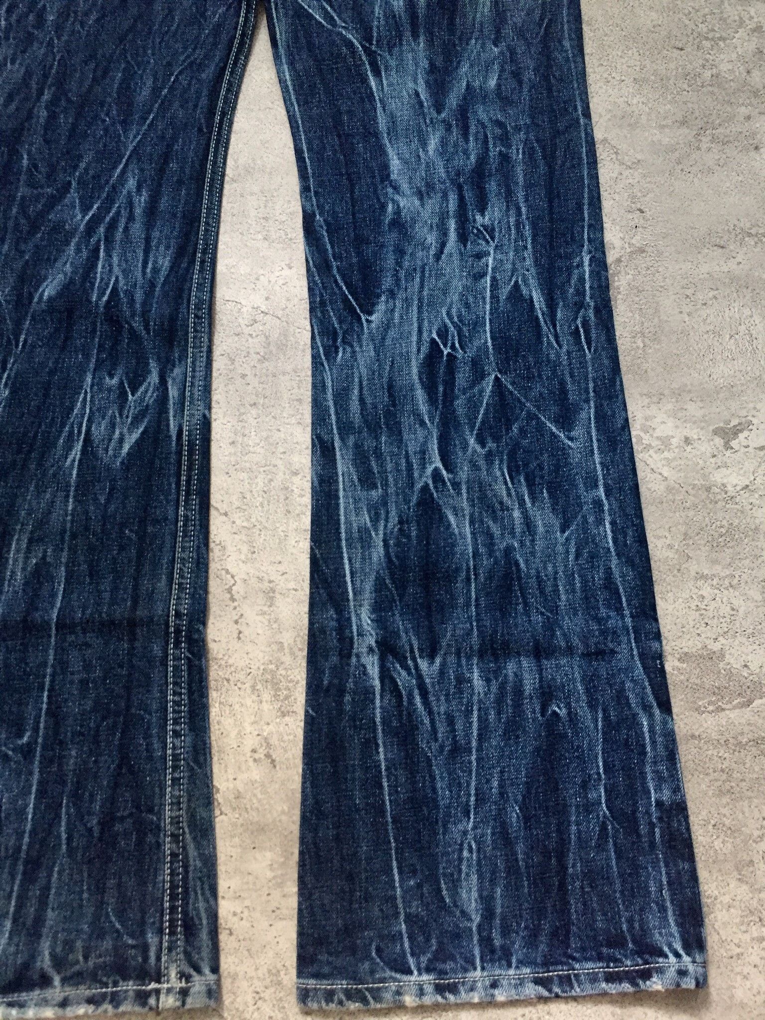 Diesel Diesel Italy Flare Wishkered Fade Wash Denim Pants Size US 32 / EU 48 - 7 Thumbnail