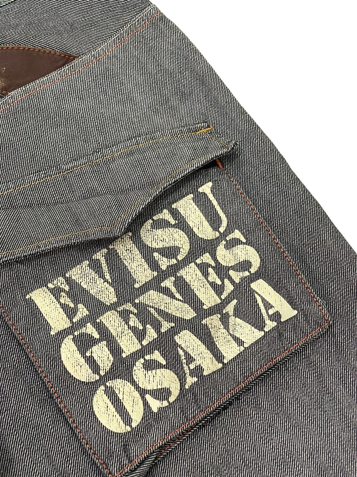 Evisu Cropped Jeans Y2K Evisu Genes Osaka Regular Fit 8🟦5 Size US 35 - 7 Thumbnail