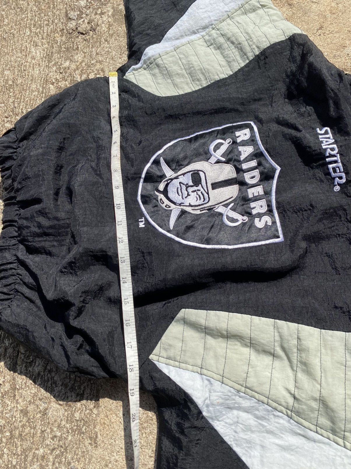Starter Vintage Oakland Raiders 90s For kids Jacket hoodie Size US XXS / EU 40 - 4 Thumbnail