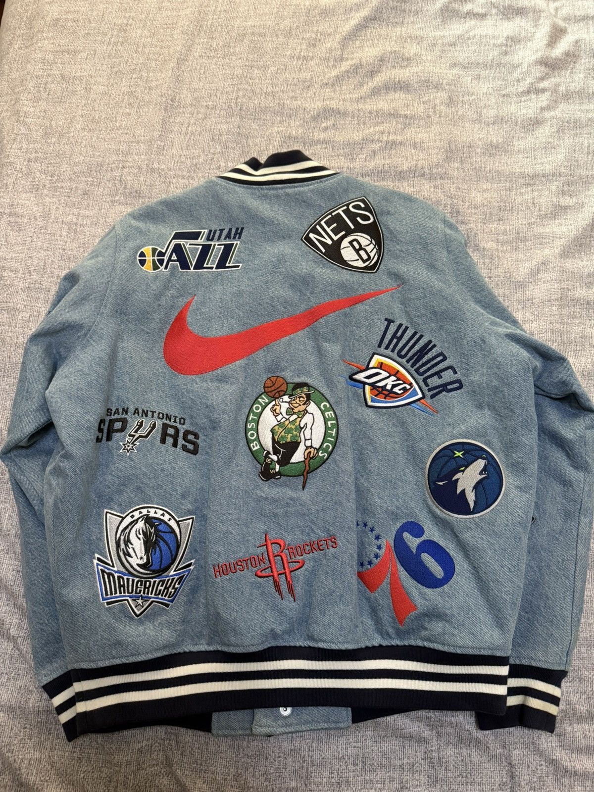 NBA × Nike × Supreme Supreme nike nba teams warm-up Jacket bomber Jacket Size US M / EU 48-50 / 2 - 2 Thumbnail