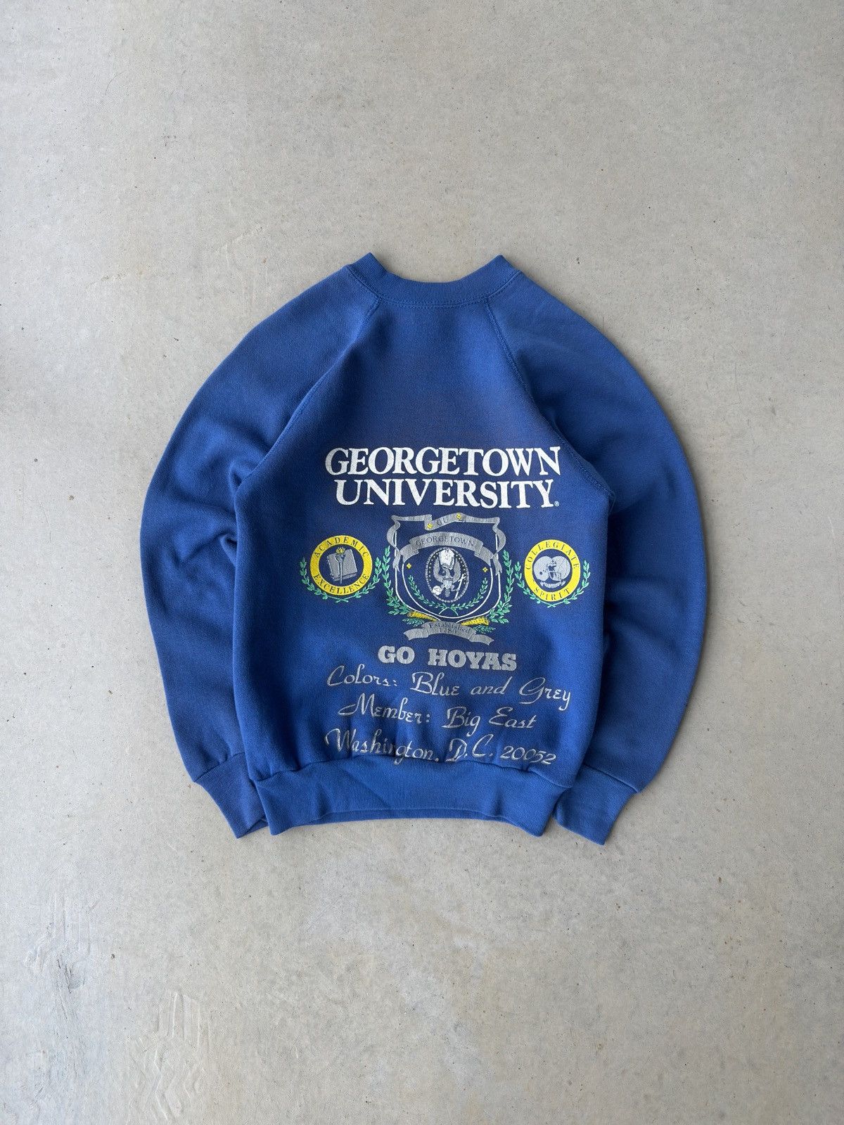 Vintage Vintage 90s Georgetown Univ. “ Go Hoyas “ Crewneck Size US S / EU 44-46 / 1 - 1 Thumbnail