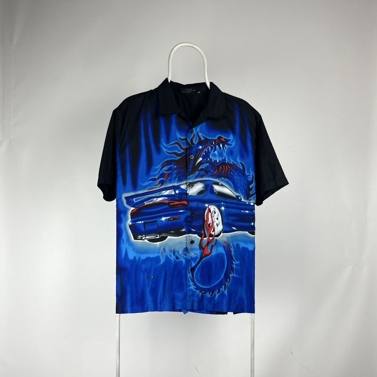 Japanese Brand Crazy shirts racing car dragon burning size Large Size US L / EU 52-54 / 3 - 1 Thumbnail