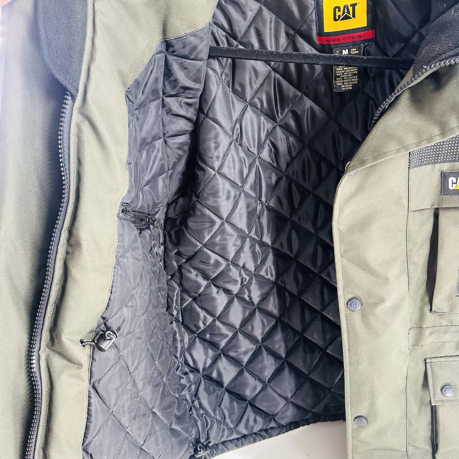 Caterpillar Caterpillar CAT Heavy Insulated Parka Gray Reflective Hooded Size US M / EU 48-50 / 2 - 4 Thumbnail