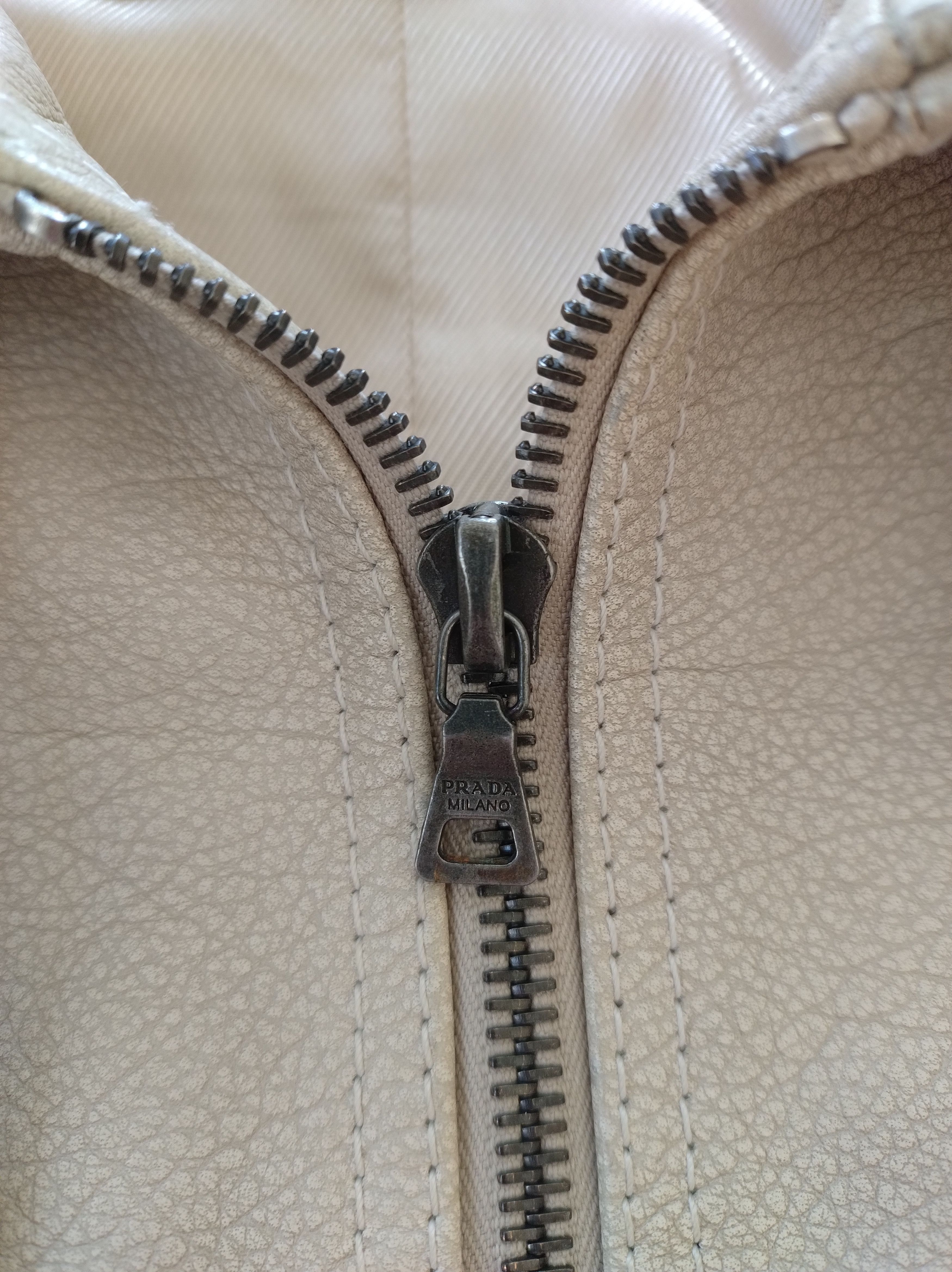 Prada Prada Biker Leather Jacket Shearling collar Belt S archive Size S / US 4 / IT 40 - 16 Thumbnail