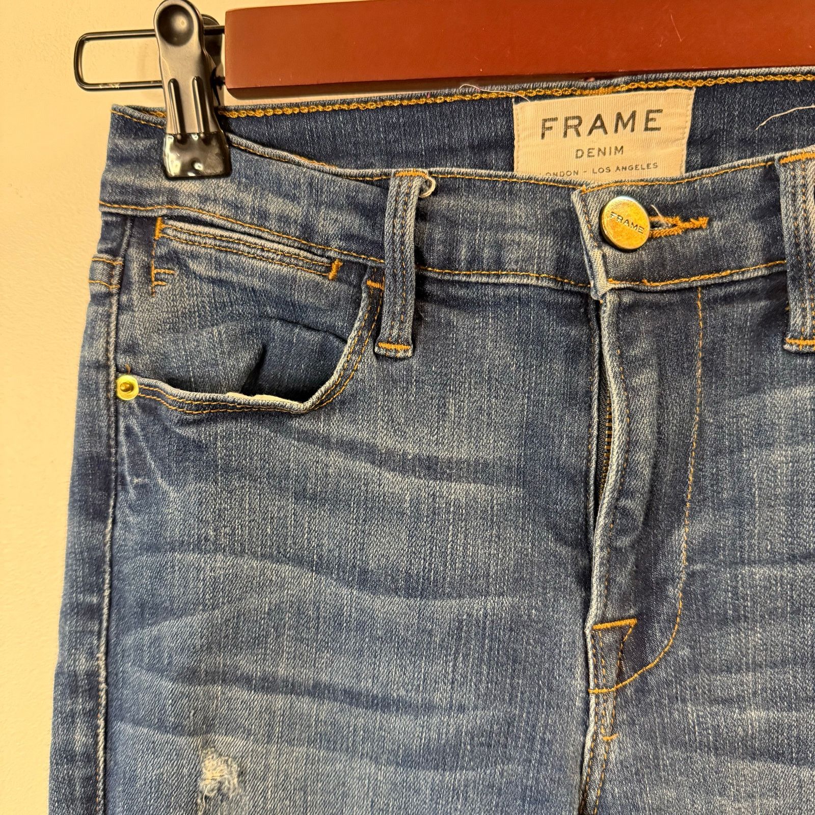 Frame Frame Women’s Le High Skinny Ankle Jeans Size 25 Size 25" / US 0 / IT 36 - 4 Thumbnail