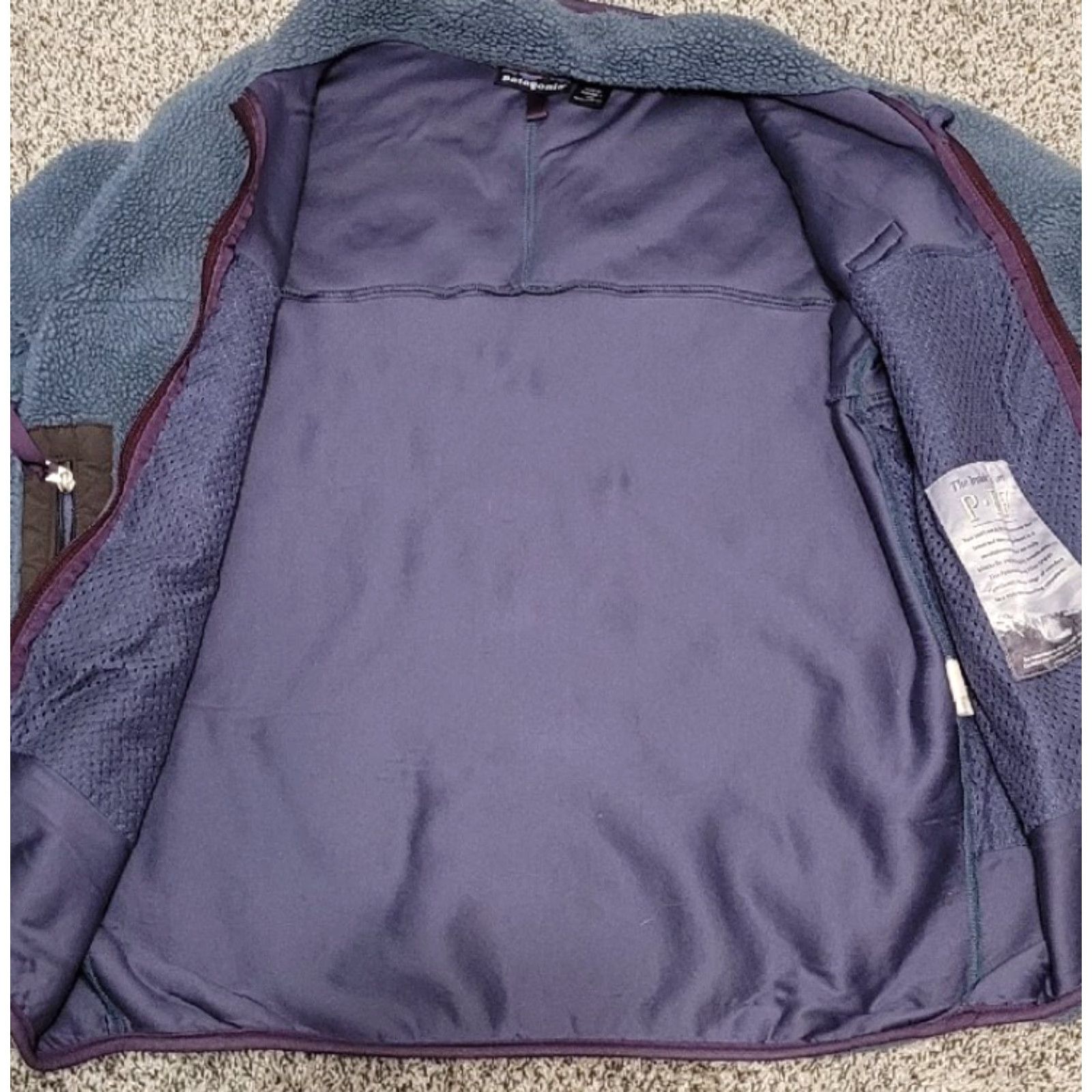 Patagonia VINTAGE Patagonia Fleece Jacket Purple Full Zip USA Women M Size M Size M / US 6-8 / IT 42-44 - 3 Thumbnail