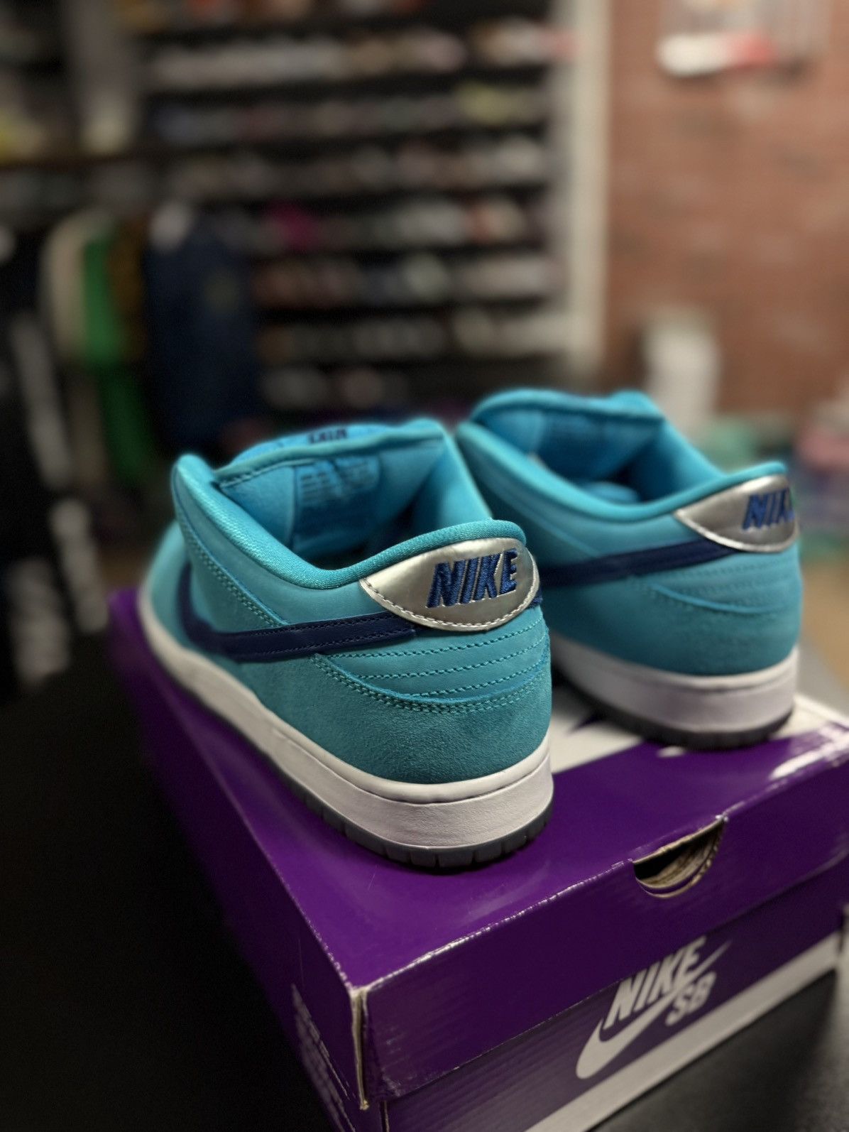 Nike Size 11 - Nike Dunk SB Low Blue Fury 2020 (BQ6817-400) Size US 11 / EU 44 - 8 Thumbnail