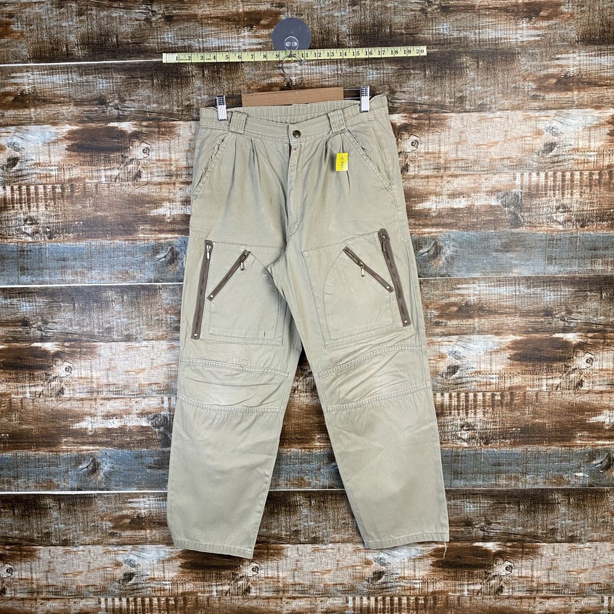 Japanese Brand DL Caral Beige Cargo Multipocket Pants #C1132 Size US 26 / EU 42 - 1 Thumbnail