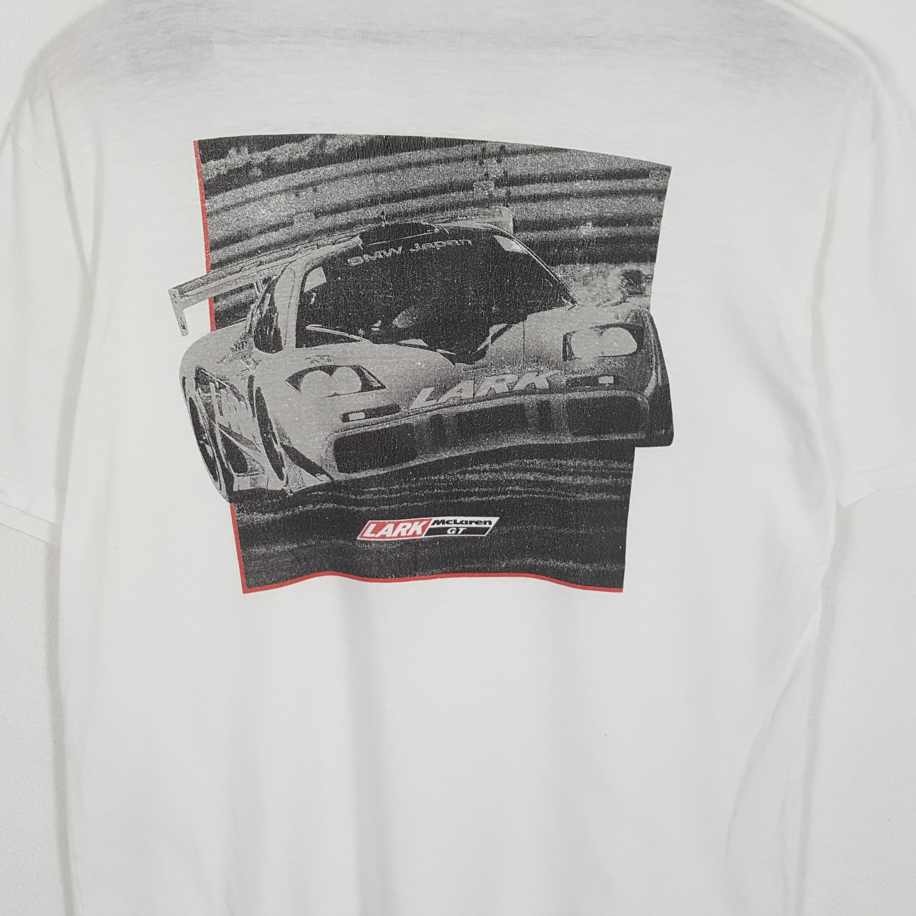 Malcolm McLaren × Vintage LARK MCLAREN GT Motorsports Backprint Tshirt Size US L / EU 52-54 / 3 - 2 Thumbnail