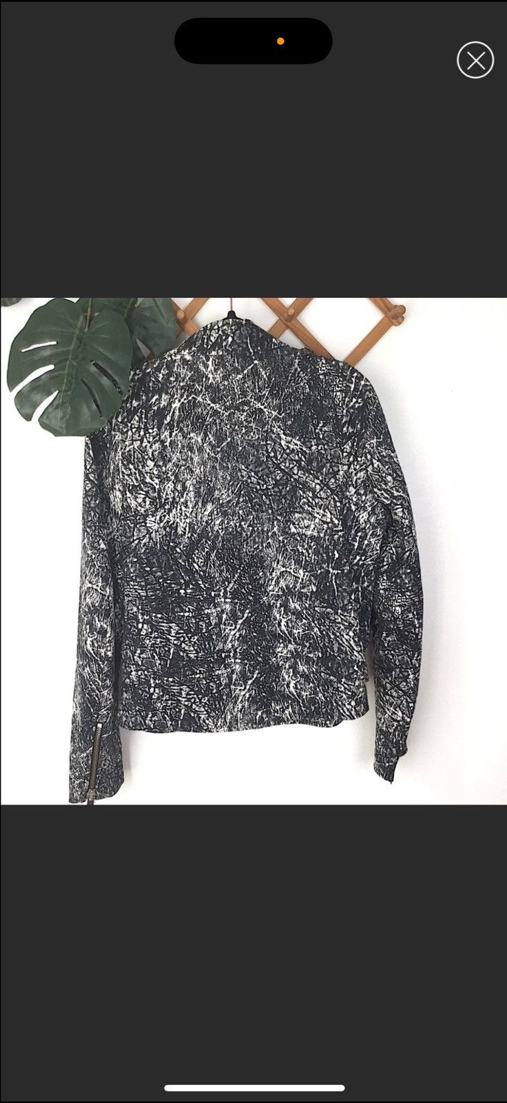 Sandro Sandro Thrasher Moto Jacket Graphic Medium Size US M / EU 48-50 / 2 - 3 Thumbnail
