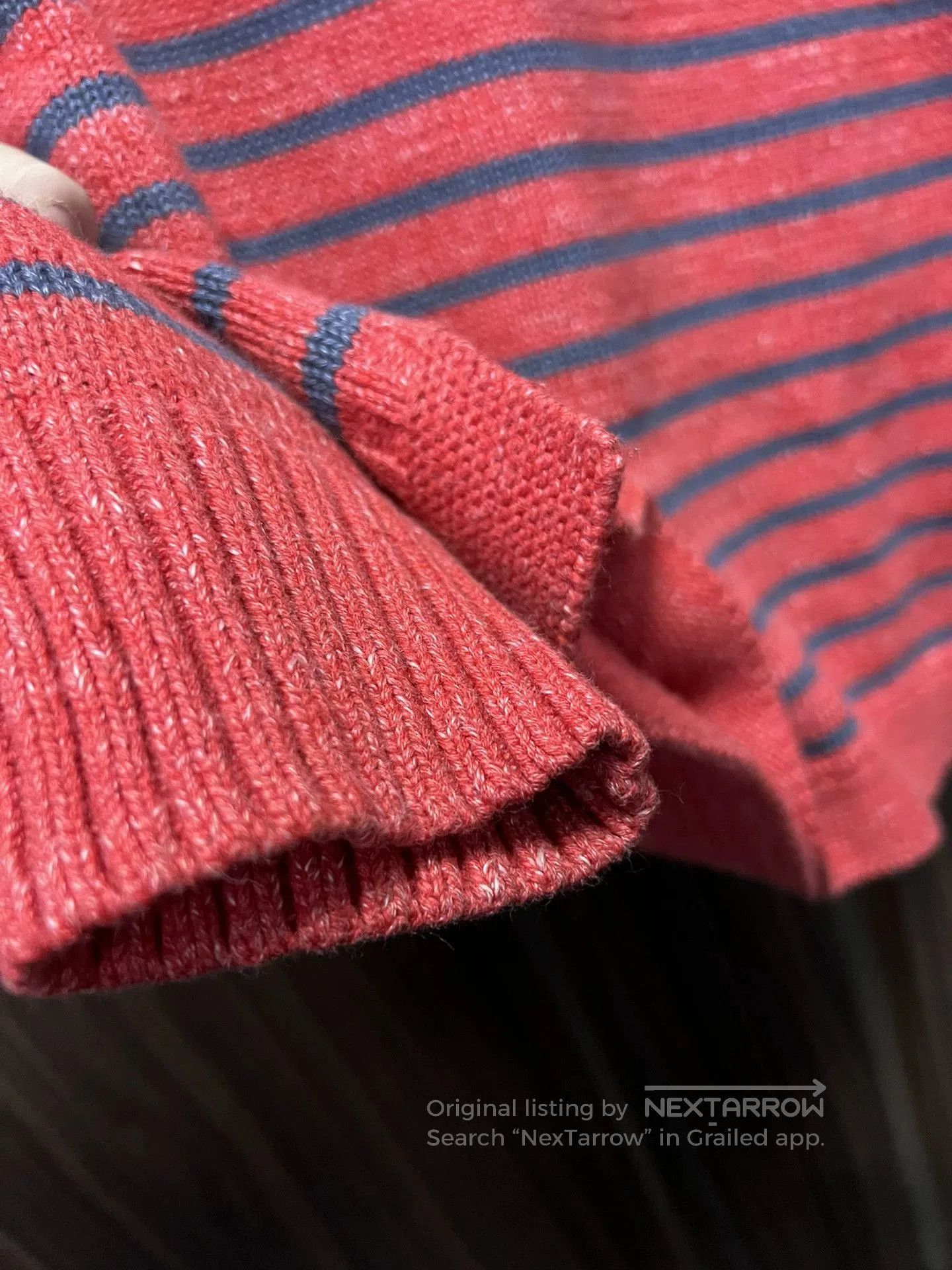 RRL Ralph Lauren rrl striped pullover sweater in red. Size US S / EU 44-46 / 1 - 6 Thumbnail