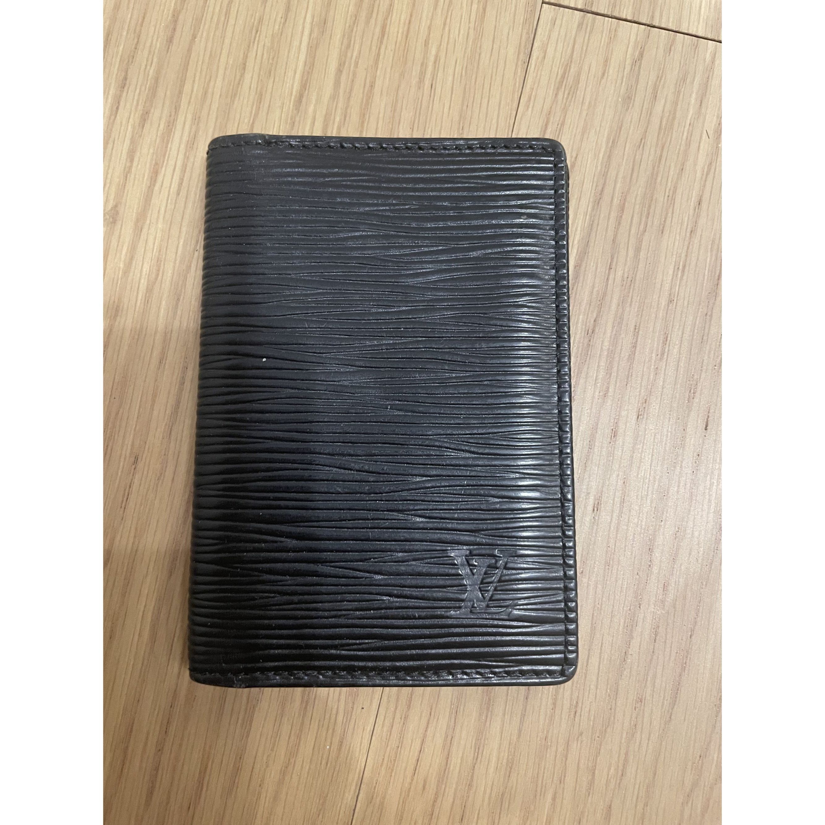 Louis Vuitton Louis Vuitton Black Epi Leather Business Card Holder Wallet Size ONE SIZE - 1 Thumbnail
