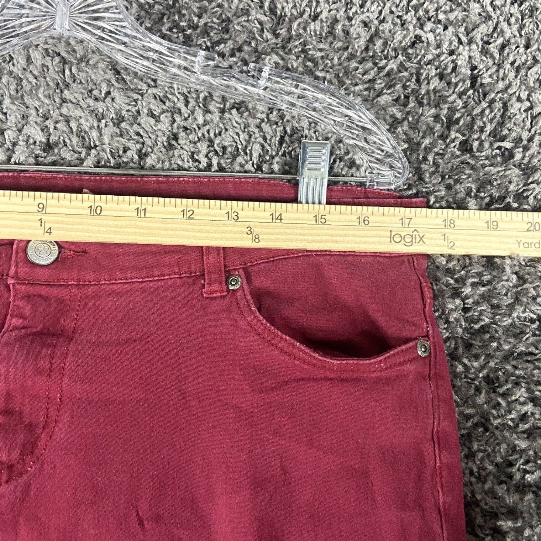 Vintage Judy Blue Skinny Pants Womens 1XL Red Size 40" / US 18 - 6 Thumbnail