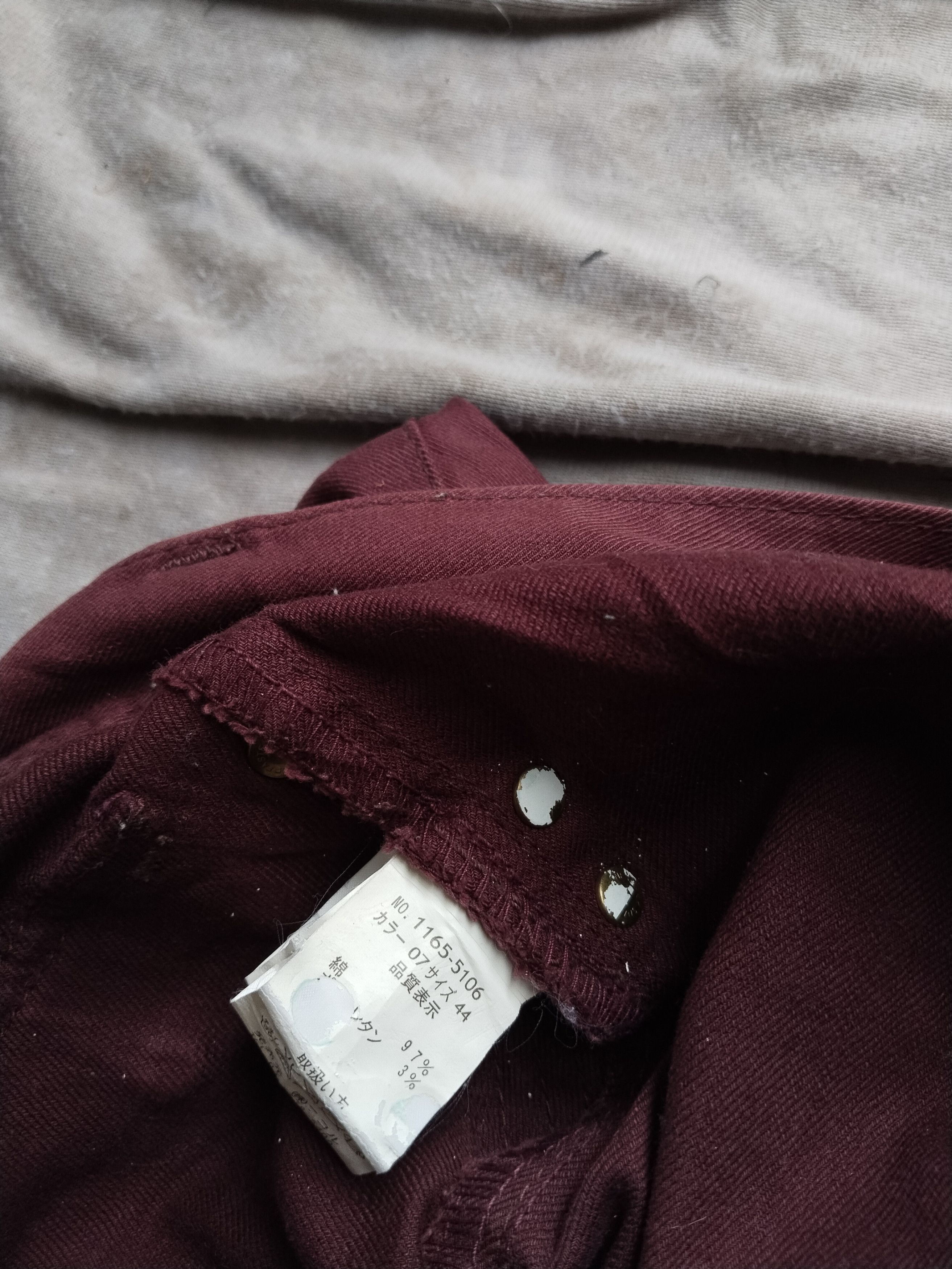 HIDEAWAYS × If Six Was Nine × Le Grande Bleu (L.G.B.) Hideaways NCFM maroon jean Size US 32 / EU 48 - 7 Thumbnail
