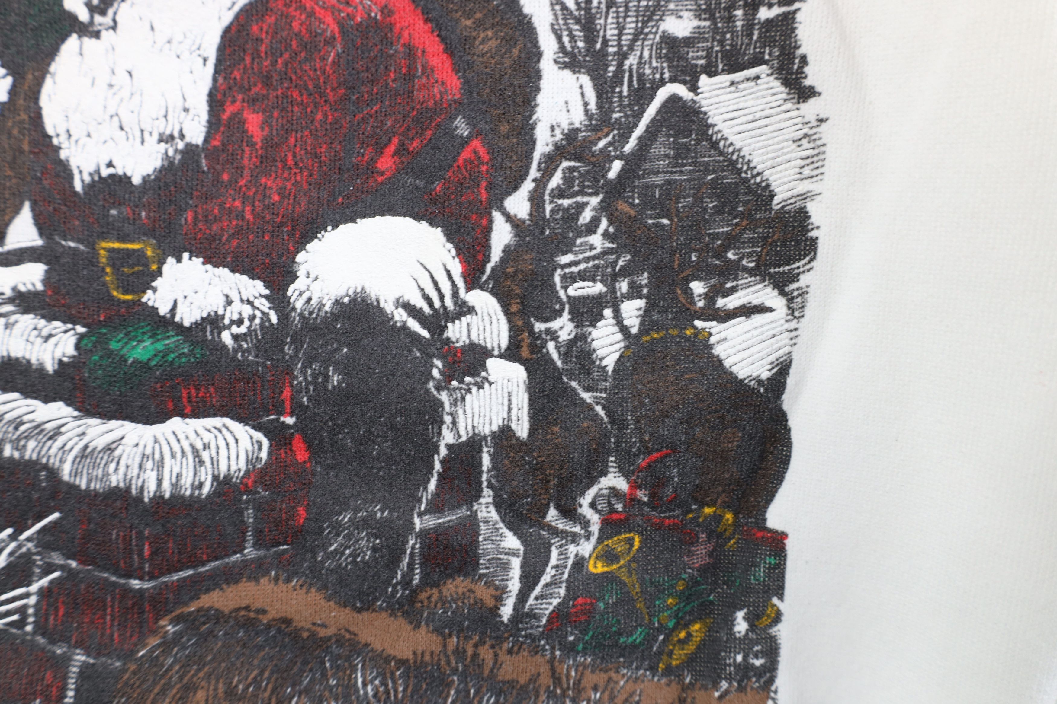 Vintage Vintage 80s 90s Greetings Christmas Santa Claus Sweatshirt Size L / US 10 / IT 46 - 6 Thumbnail