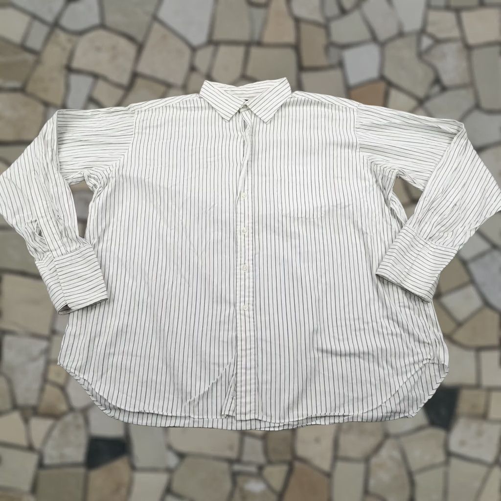 Vintage VINTAGE Gitman Bros Shirt Mens 3XL White Striped Button-Up Frontier 19-35 Big & Tall Long Sleeve Collared 100% Cotton Relaxed Mens Size US XXL / EU 58 / 5 - 1 Thumbnail