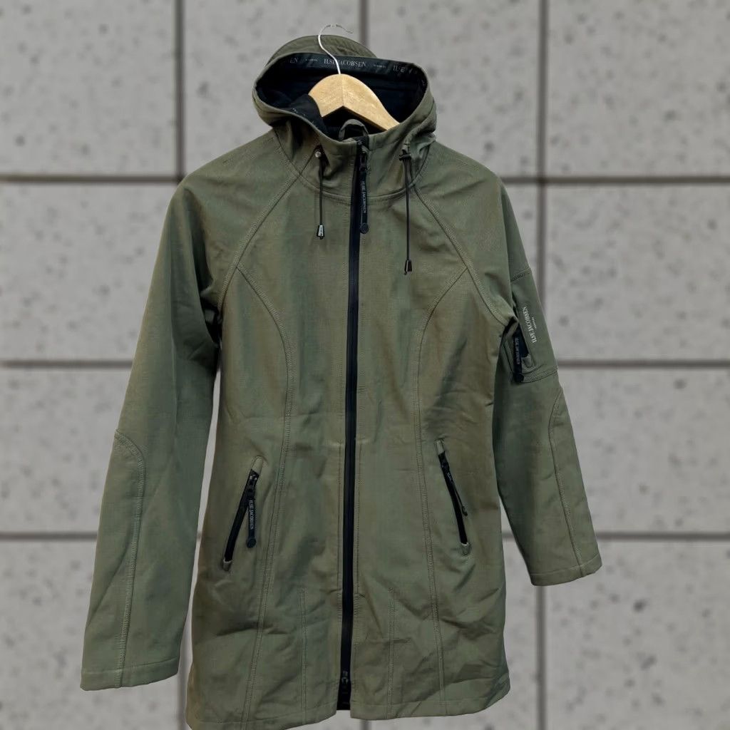 Ilse Jacobsen Ilse Jacobsen Raincoat Jacket Army Green Women's 34 Khaki Coat Raincoat Womens 34 Size XXS / US 00 / IT 34 - 1 Thumbnail