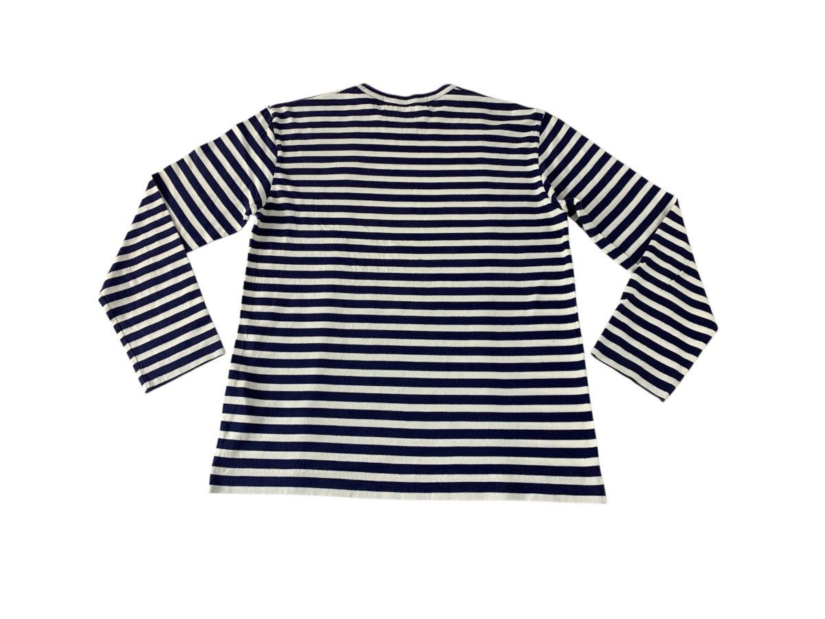 Comme des Garcons PLAY Comme Des Garcon Play Striped Longsleeve Tee Tshirt Size M / US 6-8 / IT 42-44 - 2 Thumbnail