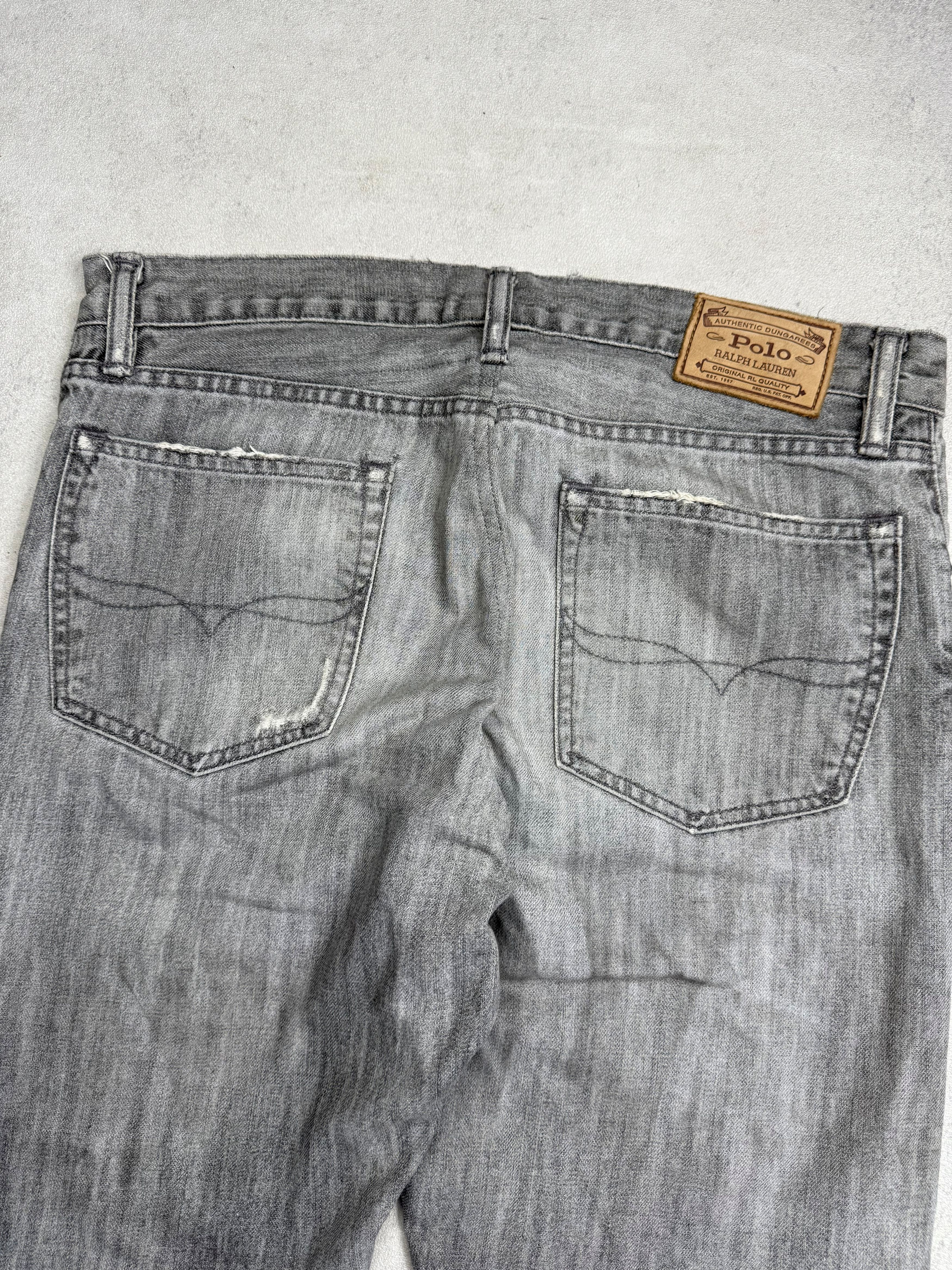 Polo Ralph Lauren Polo Ralph Lauren Denim Slim Straight Pants Faded Whiskers Size US 34 / EU 50 - 6 Thumbnail