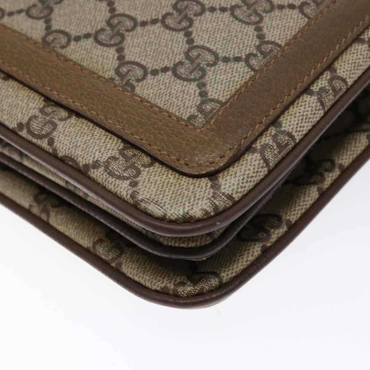 Gucci GUCCI GG Supreme Web Sherry Line Shoulder Bag Pvc Beige Size ONE SIZE - 11 Thumbnail
