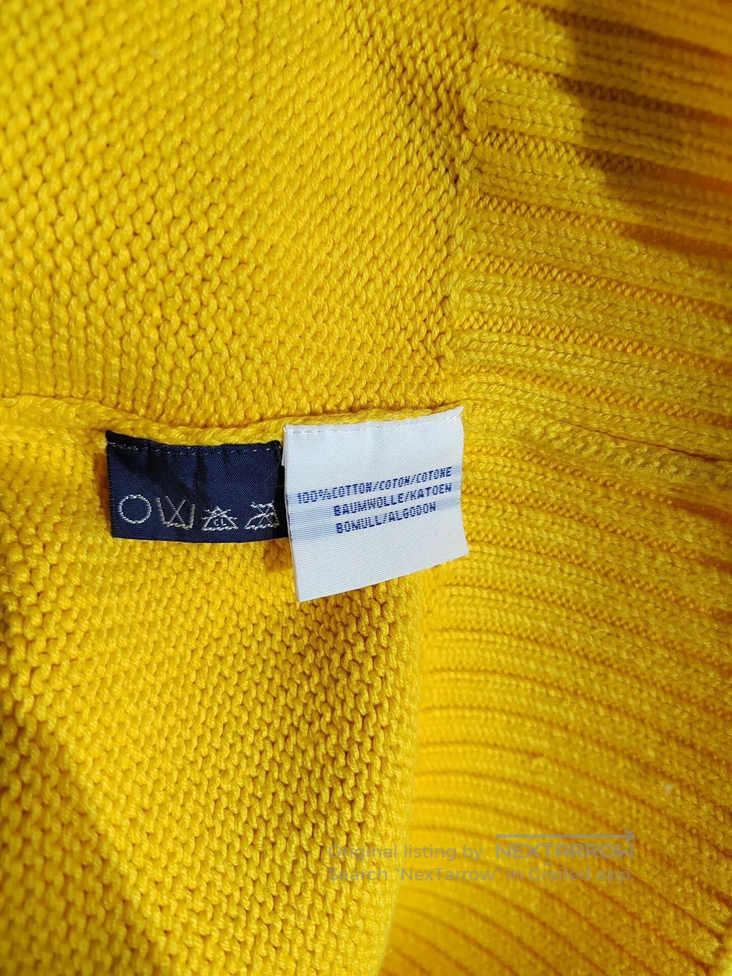 Polo Ralph Lauren Ralph Lauren Yellow Cotton Sweater XL. Size US XL / EU 56 / 4 - 3 Thumbnail