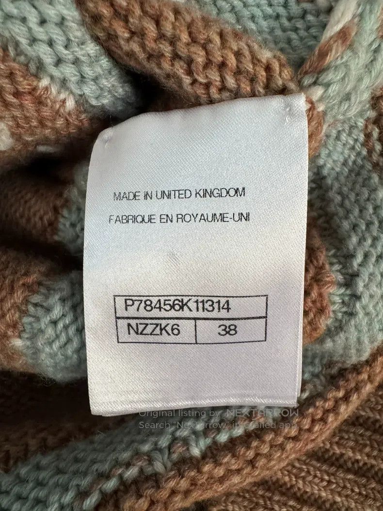 Chanel Chanel Autumn and Winter Maillard Brown V-neck Striped Seq Size XS / US 0-2 / IT 36-38 - 6 Thumbnail