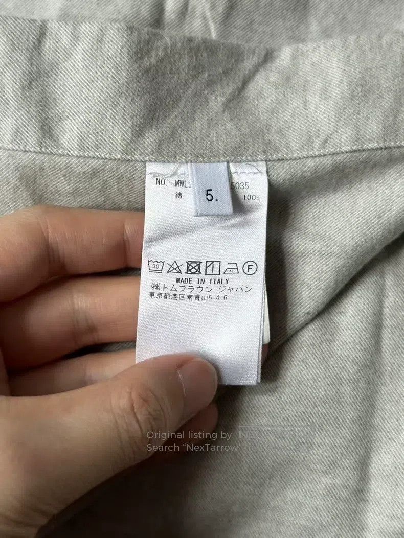 Thom Browne Thom Browne Gray Patch Pocket Shirt Size US XXL / EU 58 / 5 - 5 Thumbnail