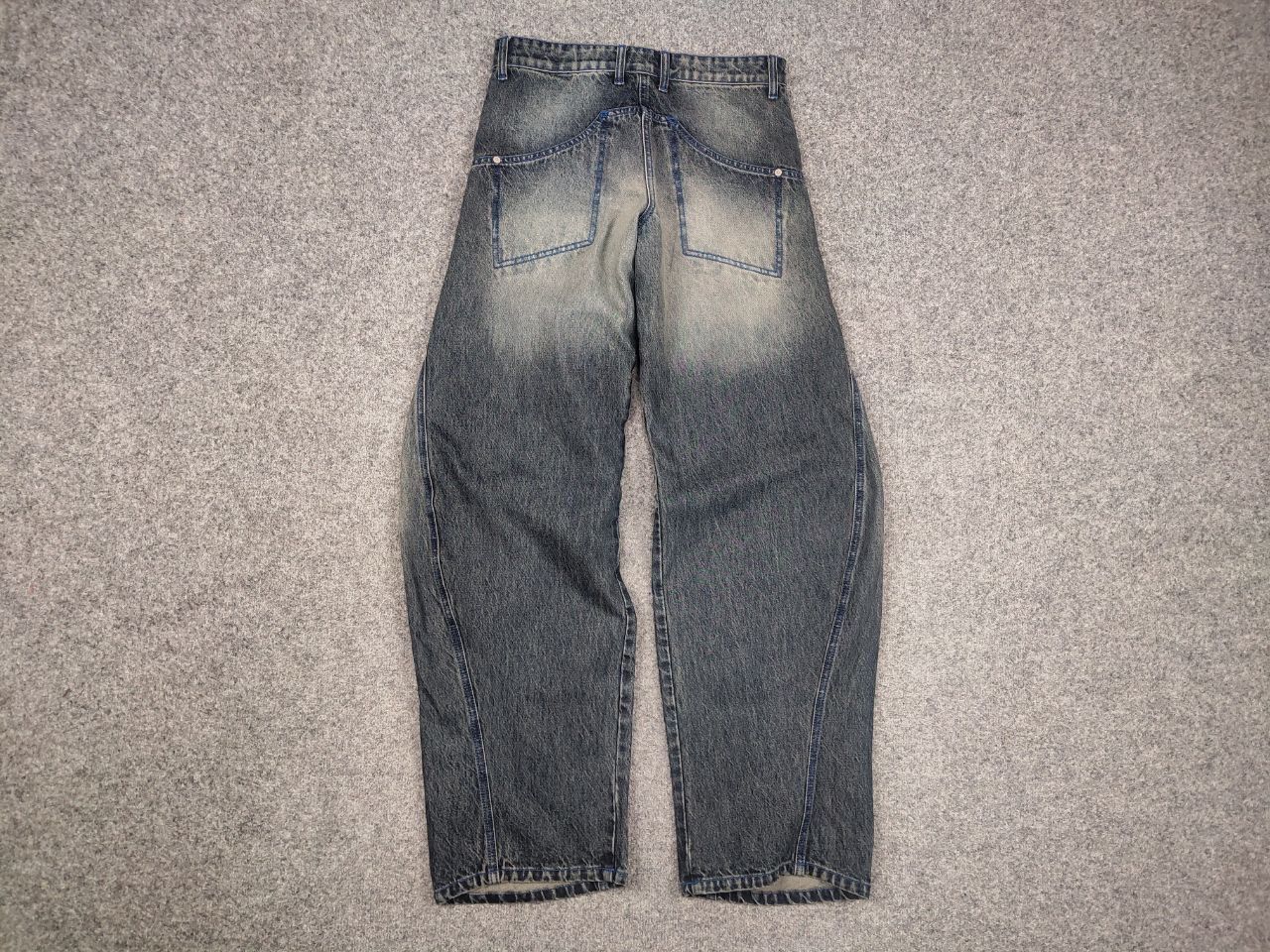 Vintage Abri studio Design heart Berto Baggy Faded denim Pants Jeans Size US 30 / EU 46 - 9 Thumbnail