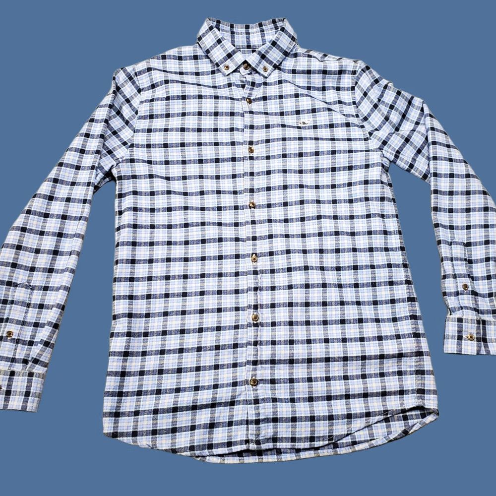 Vineyard Vines Vineyard Vines Shirt Womens Large Blue Plaid Cotton Long Sleeve Button-Down Size L / US 10 / IT 46 - 1 Thumbnail