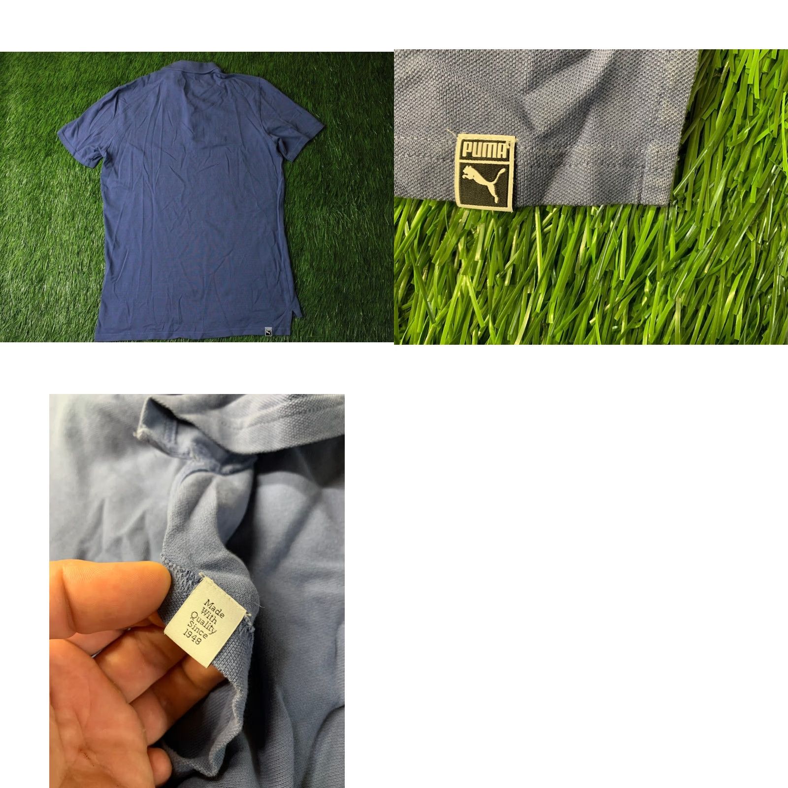 Puma PUMA ORIGINAL MEN POLO SHIRT Short Sleeve Blue L Casual Shirt Polo Men's Regular Size L Size US L / EU 52-54 / 3 - 8 Thumbnail