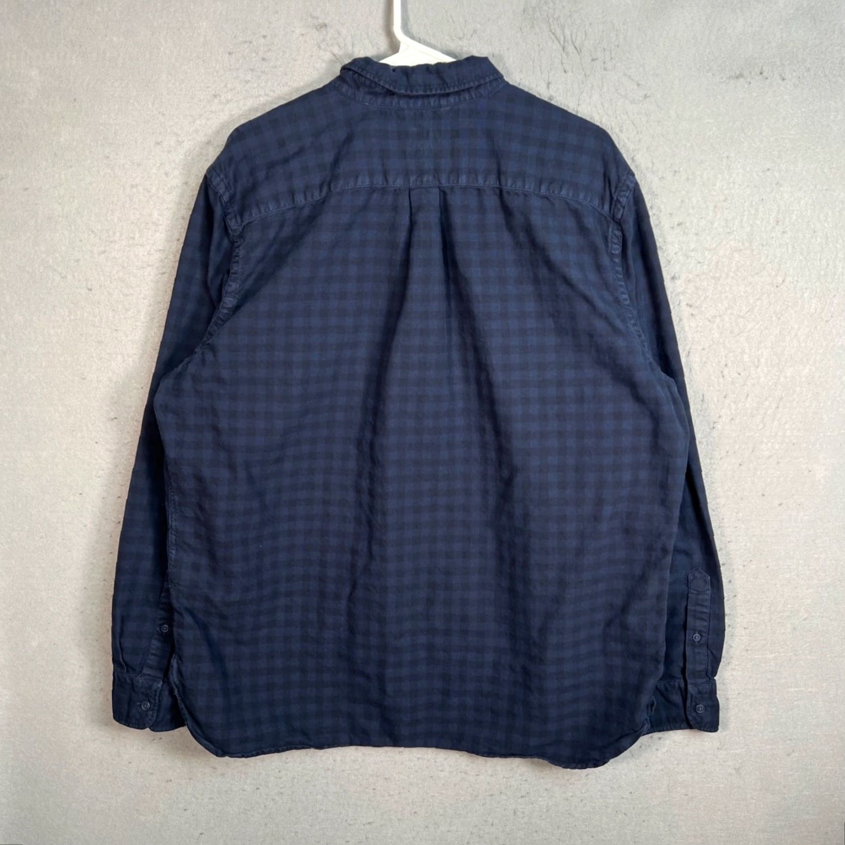 Levi's Levis Mens 2XL Blue Button-Up Long Sleeve Shirt 100% Cotton Checkered Pattern Casual Pockets Size US XXL / EU 58 / 5 - 2 Thumbnail