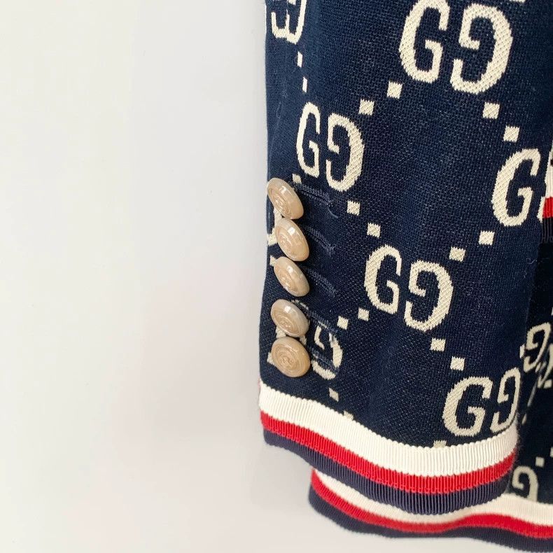 Gucci Gucci Navy Blazer with Logo Design-2506 Size US XXS / EU 40 - 3 Thumbnail