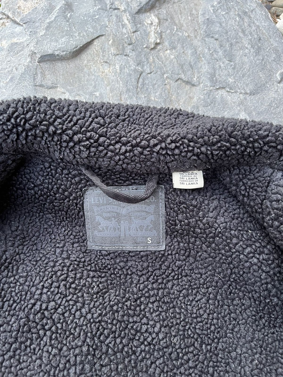 Levi's Levi’s sherpa trucker jacket denim full black levis gothic Size S / US 4 / IT 40 - 13 Thumbnail