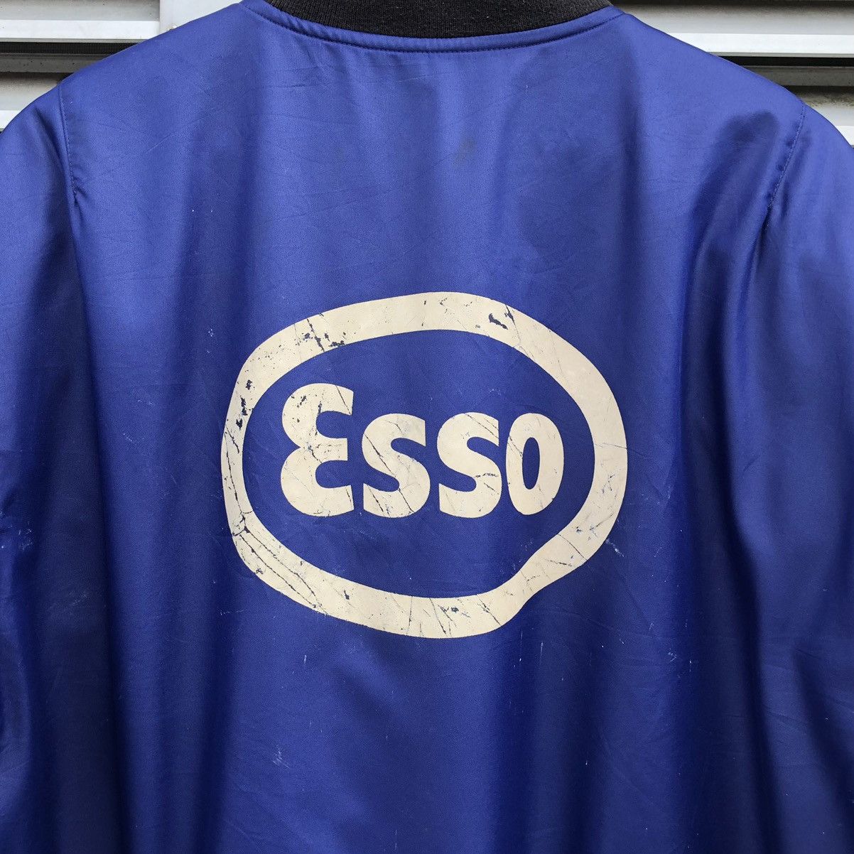 Vintage Vintage ESSO Oil Brand Workwear Racing Team Bomber Jacket Size US M / EU 48-50 / 2 - 11 Thumbnail