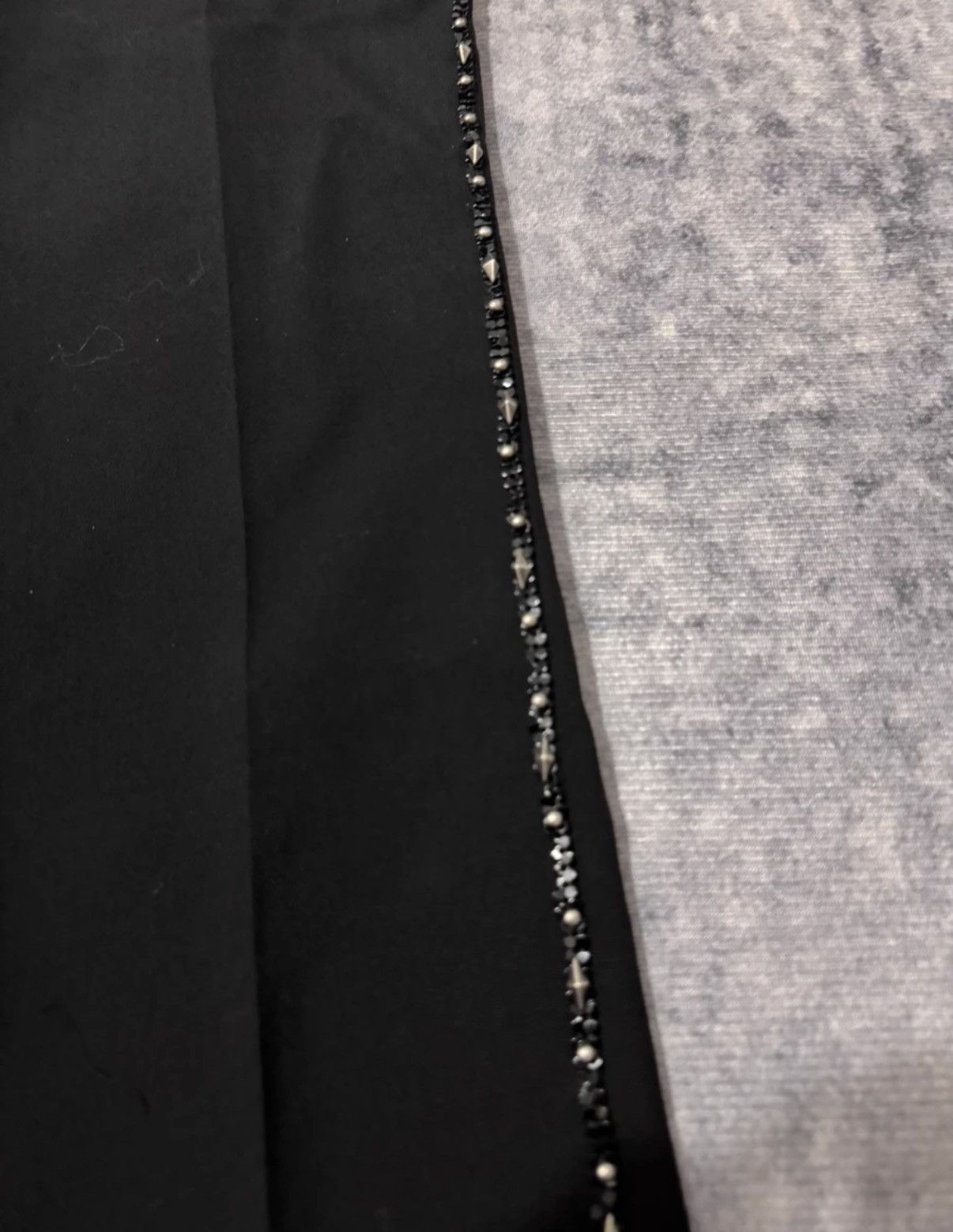 Saint Laurent Paris SLP 19SS Wool Side Sequin Rhombus Stud Tailored Pants Size US 28 / EU 44 - 5 Thumbnail