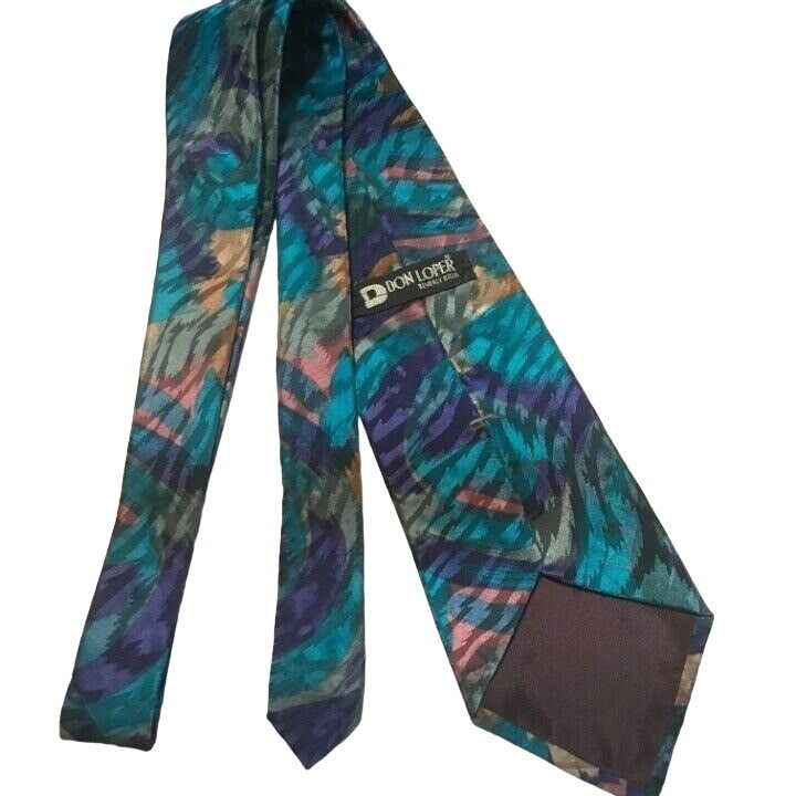 Vintage #1496 VTG Don Loper of Beverly Hills men's necktie Size ONE SIZE - 4 Thumbnail