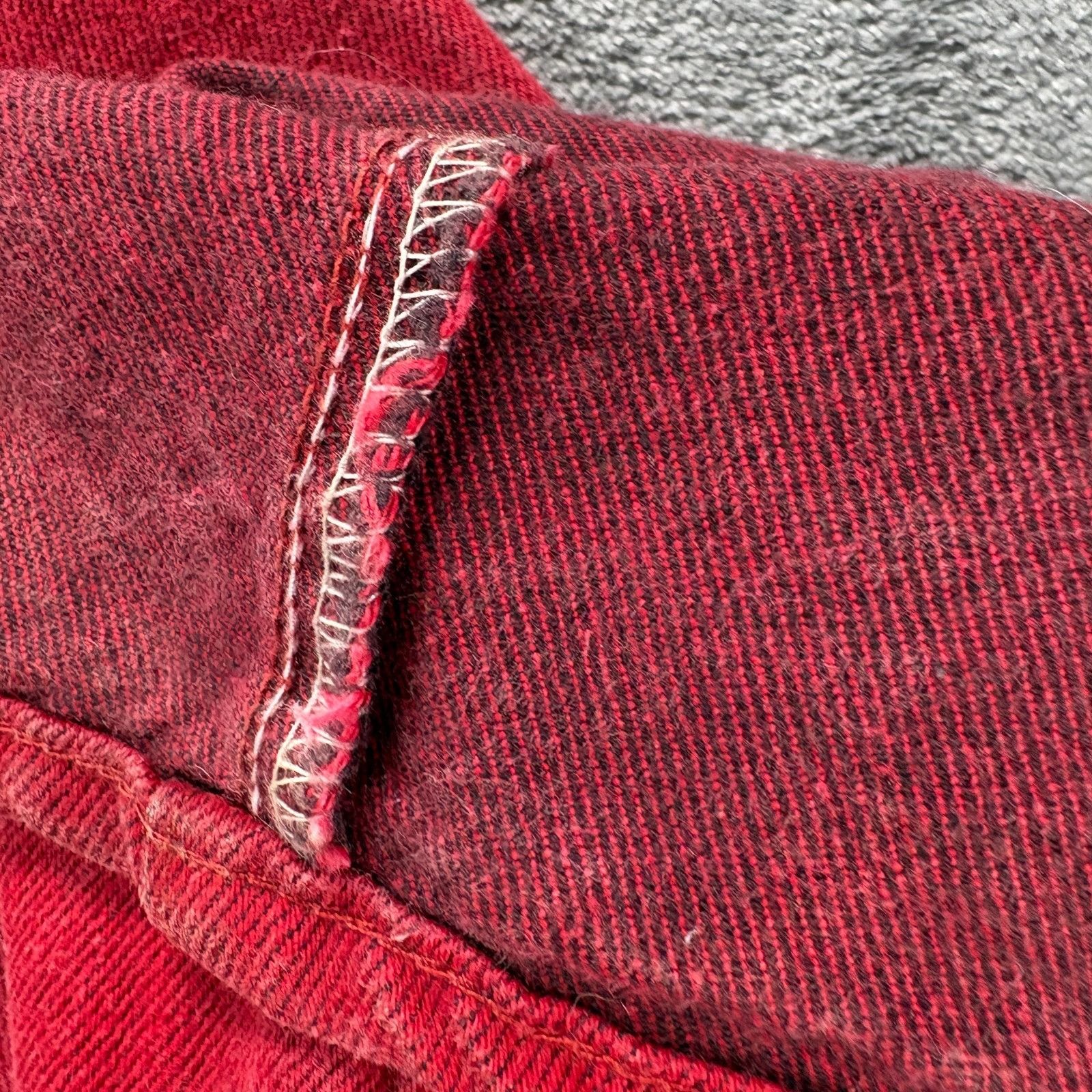 Levi's 1983 Vintage Levi’s 501 Distressed Selvedge Red USA Made Den Size US 28 / EU 44 - 16 Thumbnail