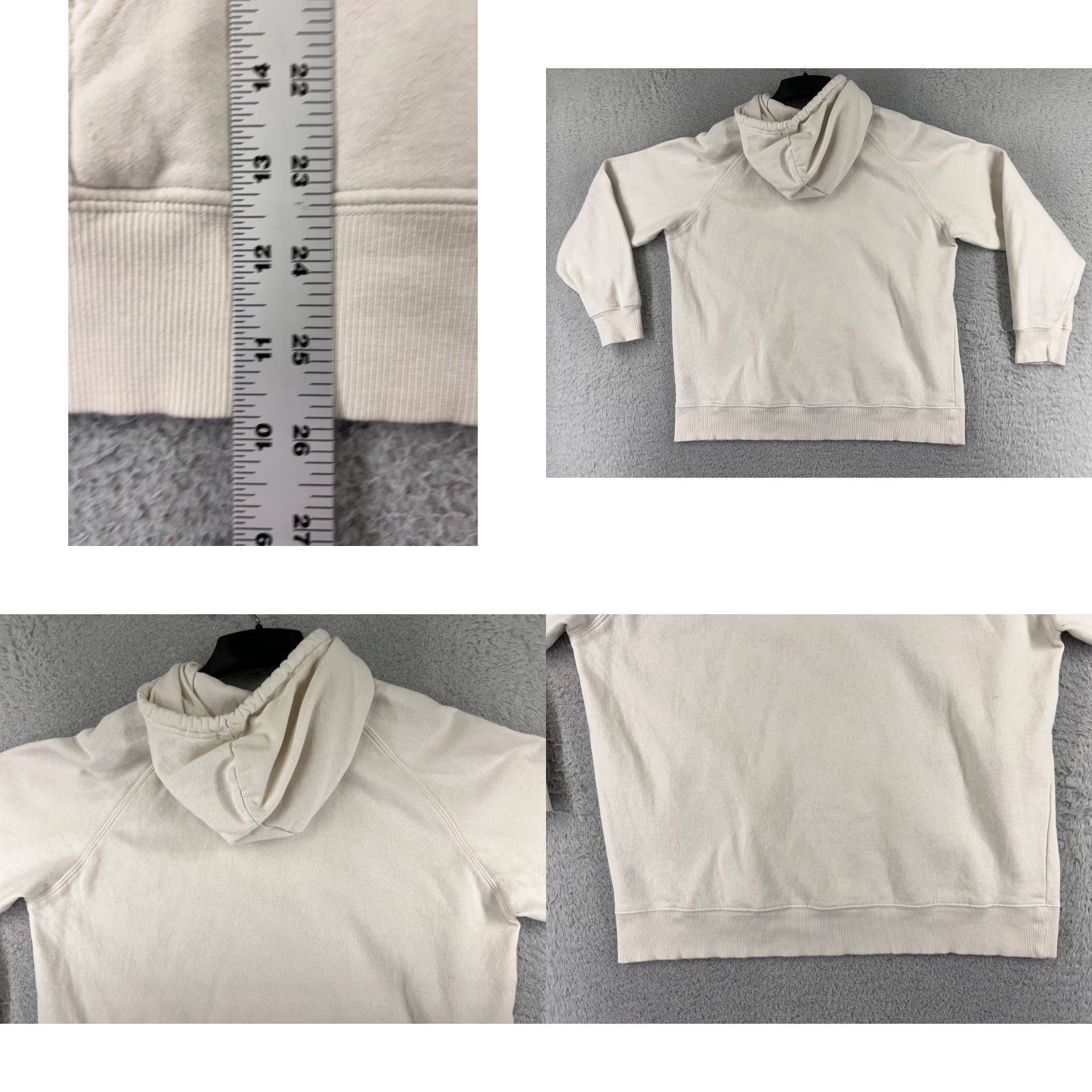 The North Face The North Face Be IG Beige Pullover Hoodie Womens Large Cotton Blend Pocket Sweatshirt Shirt Size L / US 10 / IT 46 - 9 Thumbnail