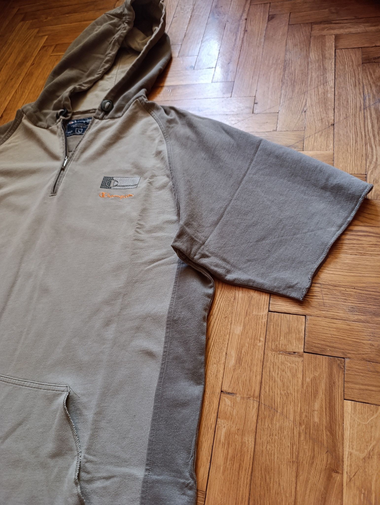 Champion Vintage Champion Raw Edge Hoodie – Olive, Oversized L Size US L / EU 52-54 / 3 - 4 Thumbnail